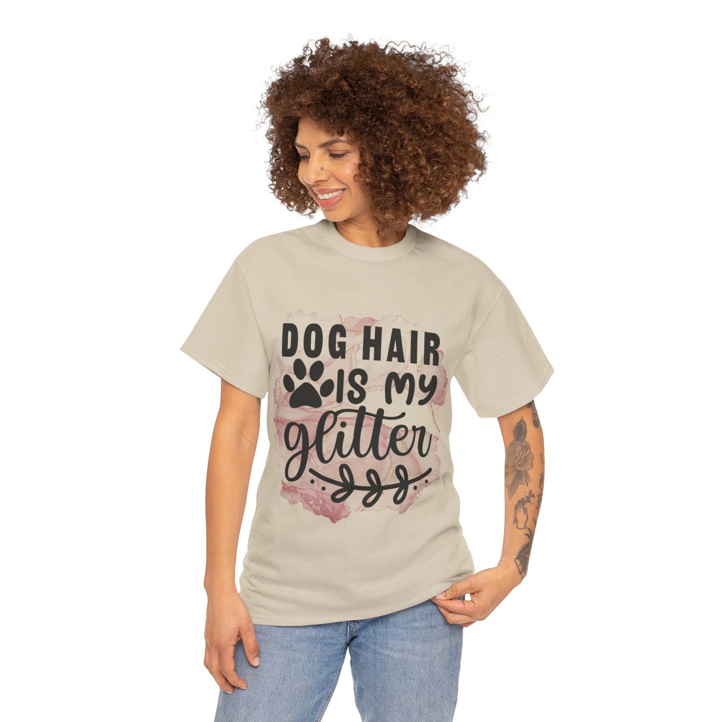 Dog Hair Is My Glitter Unisex Heavy Cotton Tee
