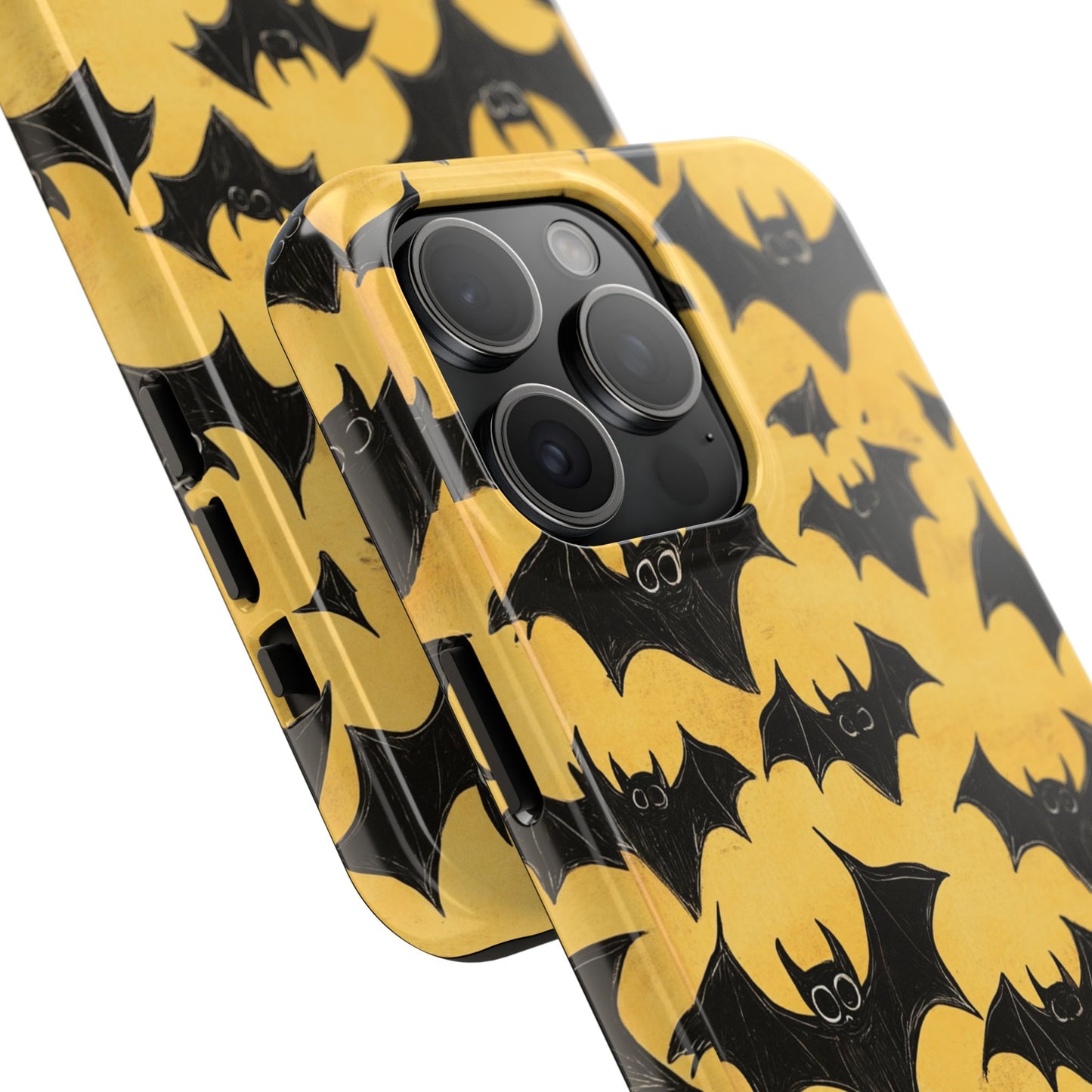 Halloween Yellow Bats Tough Phone Cases