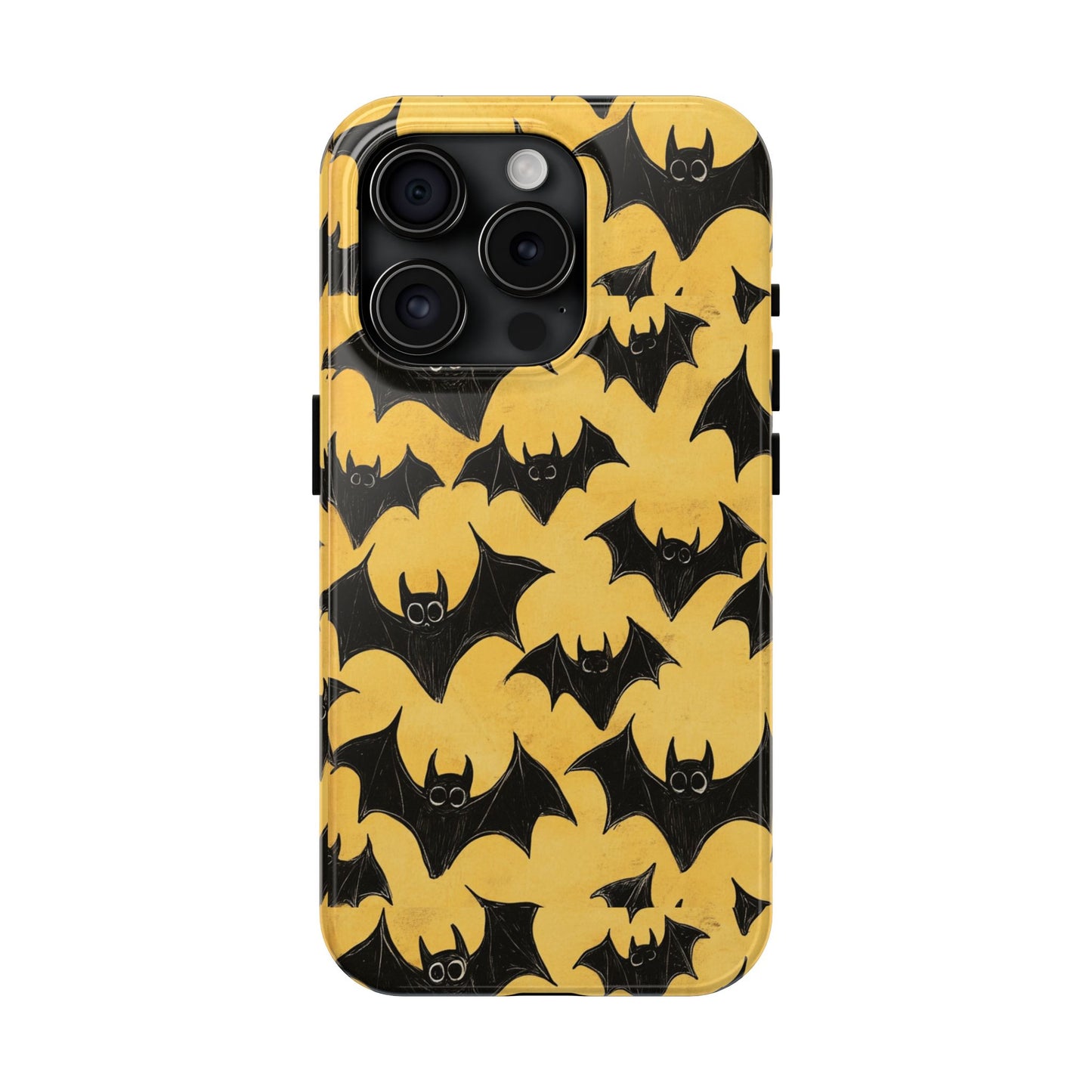 Halloween Yellow Bats Tough Phone Cases