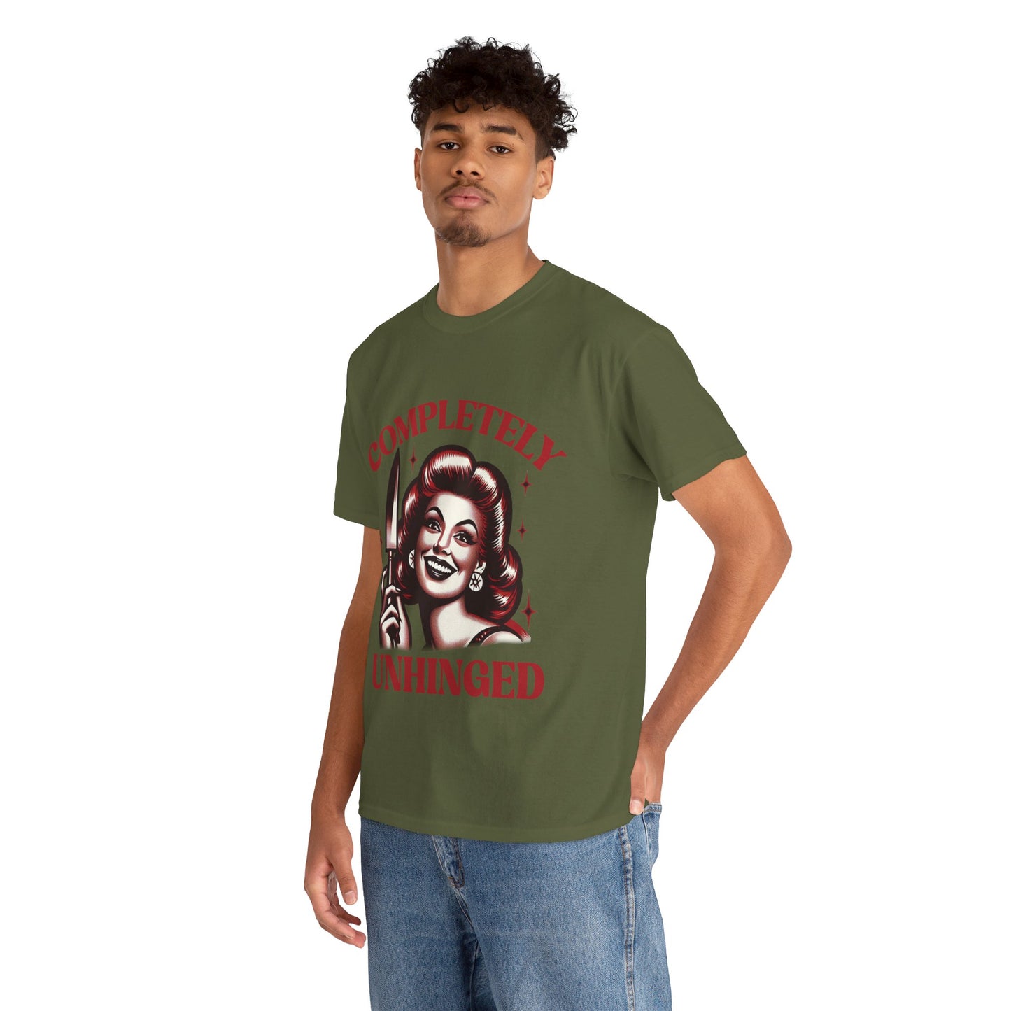 Completely Unhinged Unisex Heavy Cotton Tee