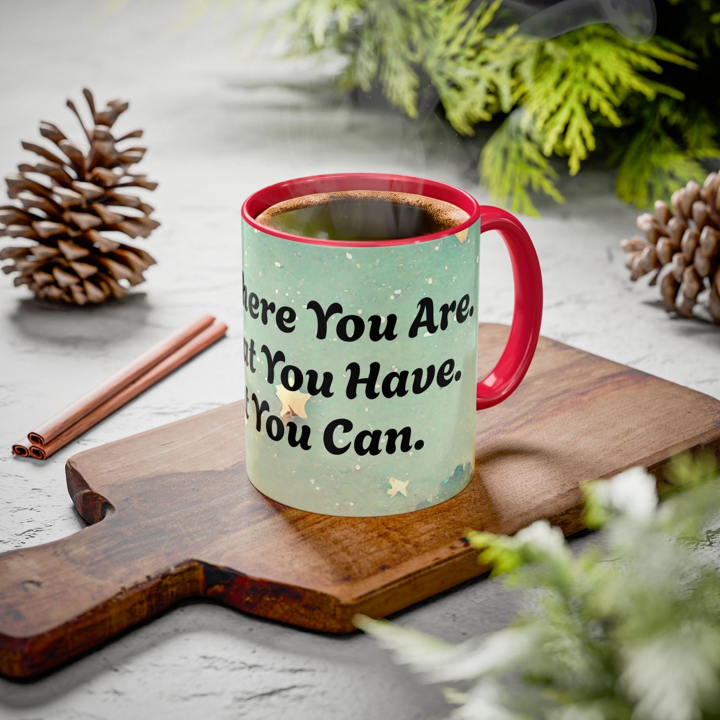 Start Where You Are Inspirational Colorful Mugs (11oz, 15oz)