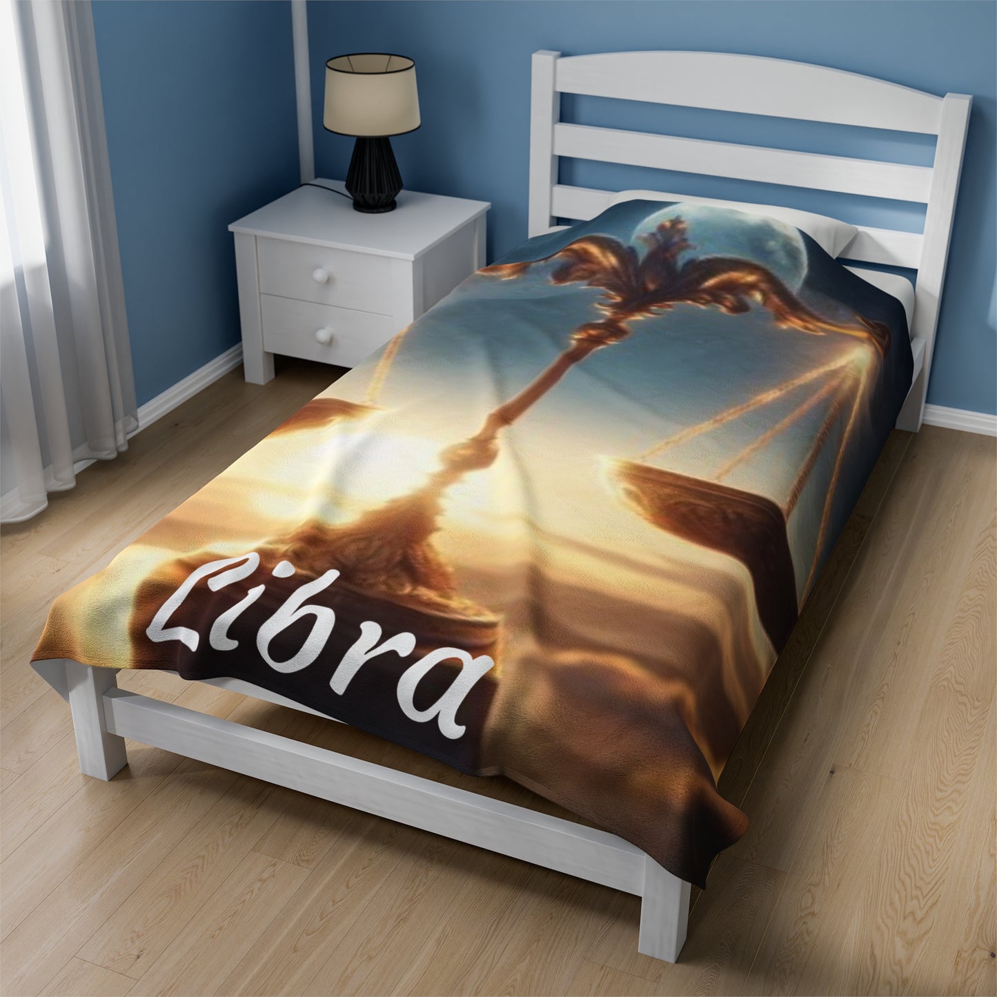Libra Zodiac Sign Velveteen Plush Blanket