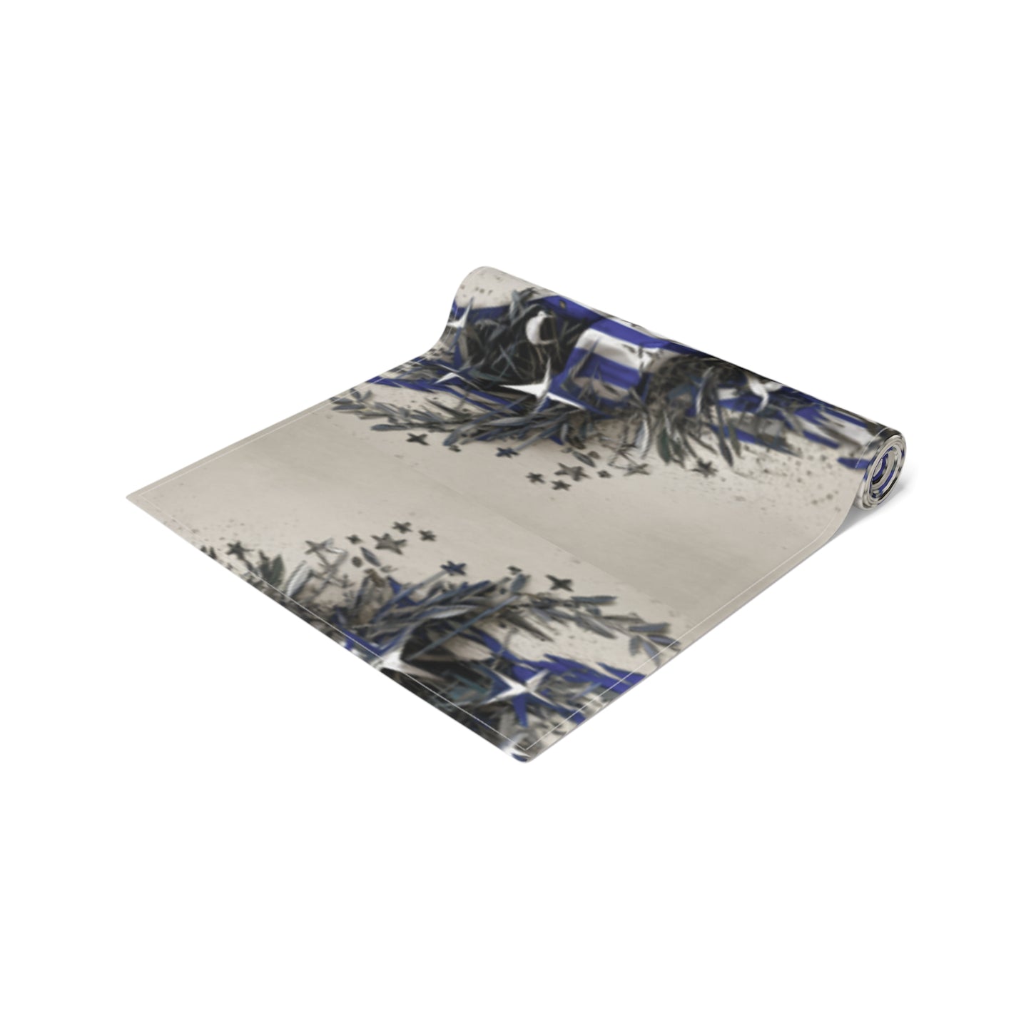 Israeli Flag Table Runner (Cotton, Poly)