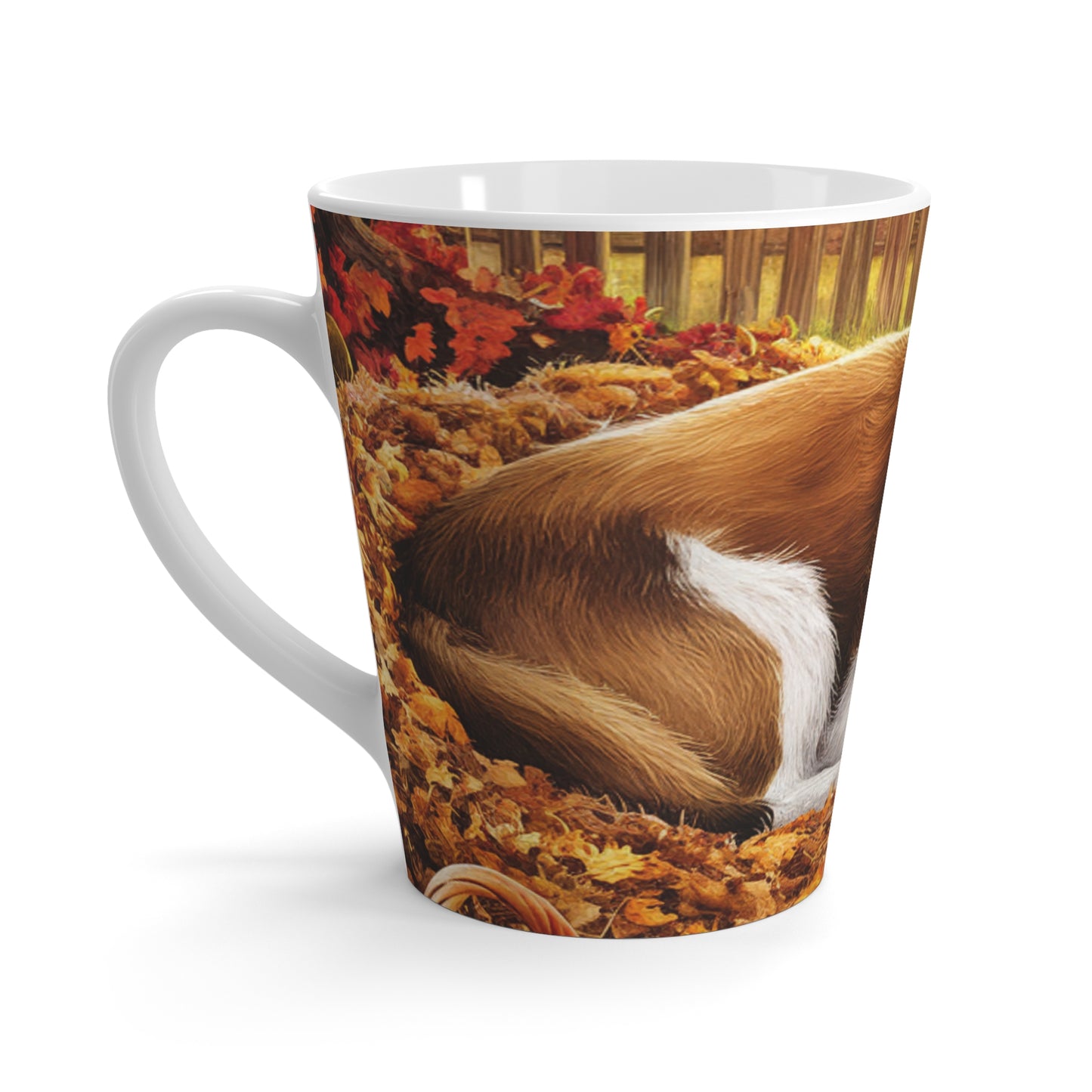 Puppy Fall Day Latte Mug