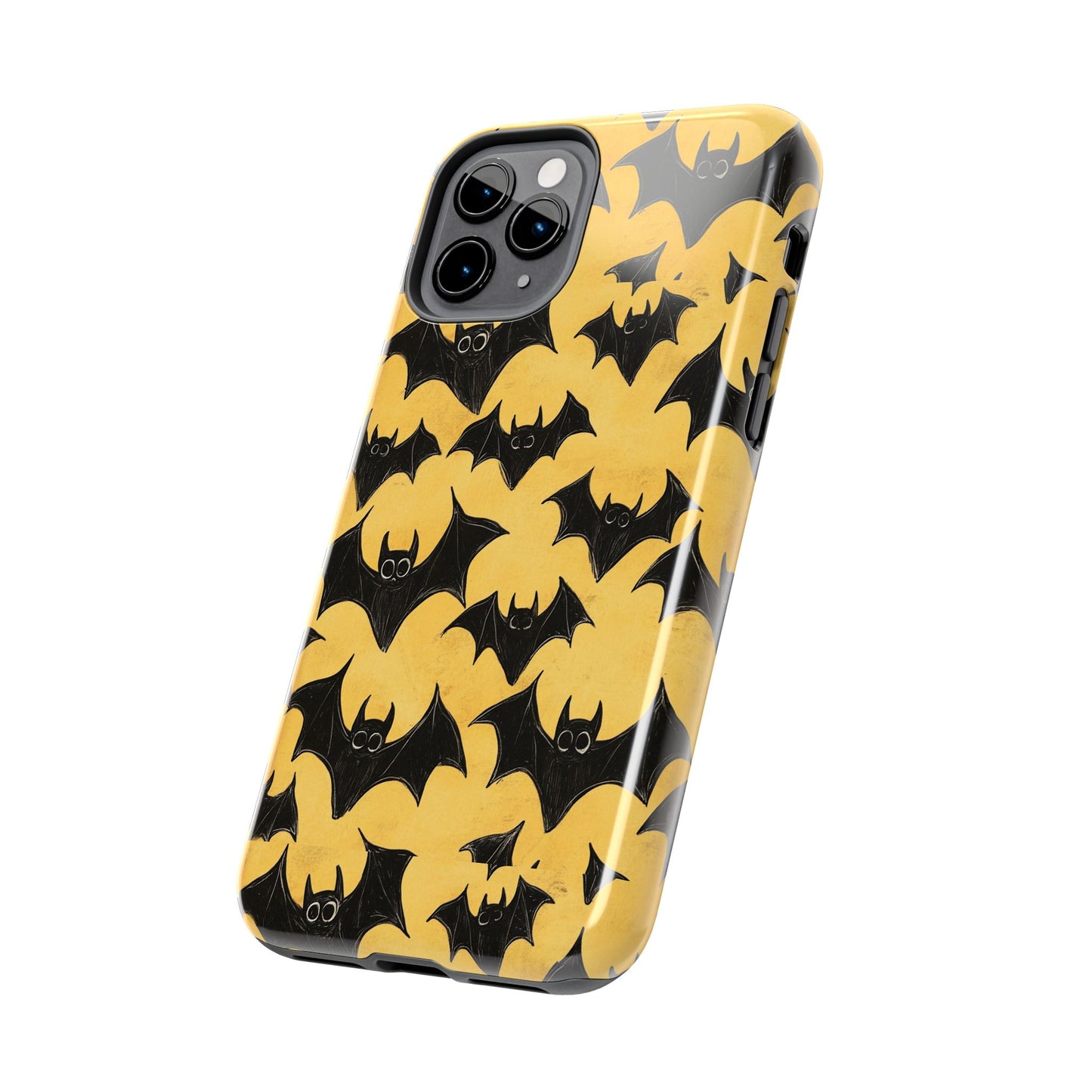 Halloween Yellow Bats Tough Phone Cases
