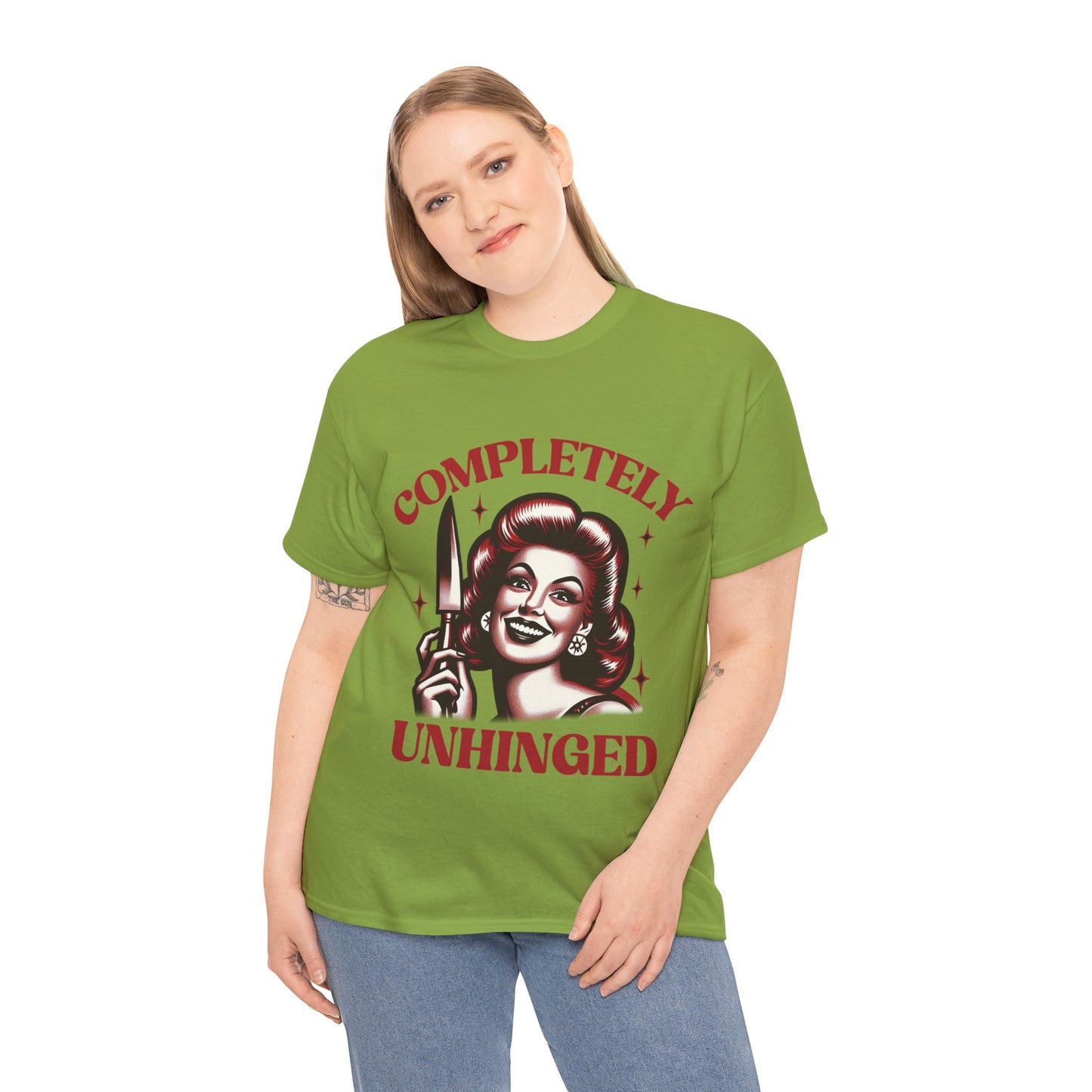 Completely Unhinged Unisex Heavy Cotton Tee