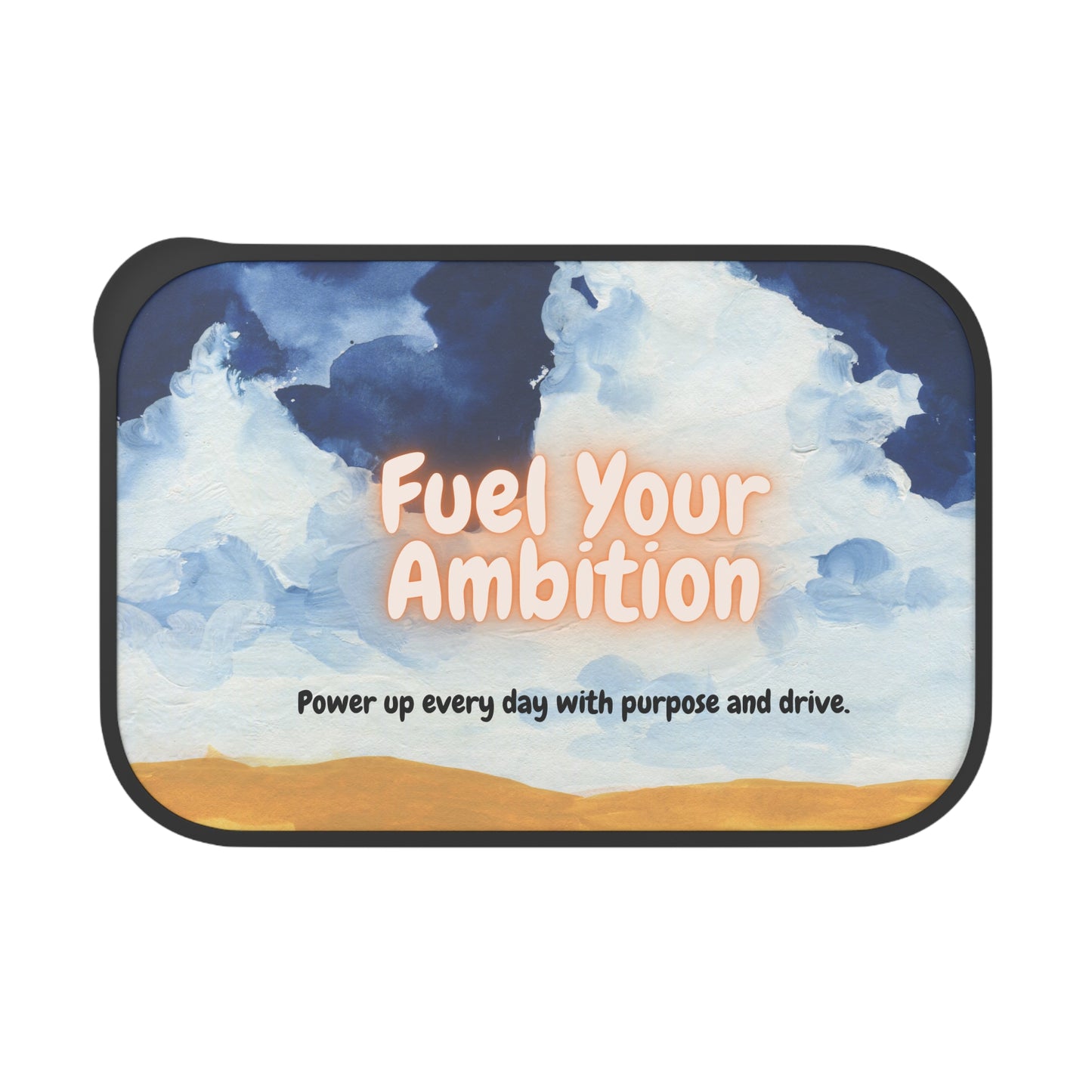 Fuel Your Ambition PLA Bento Box with Band and Utensils