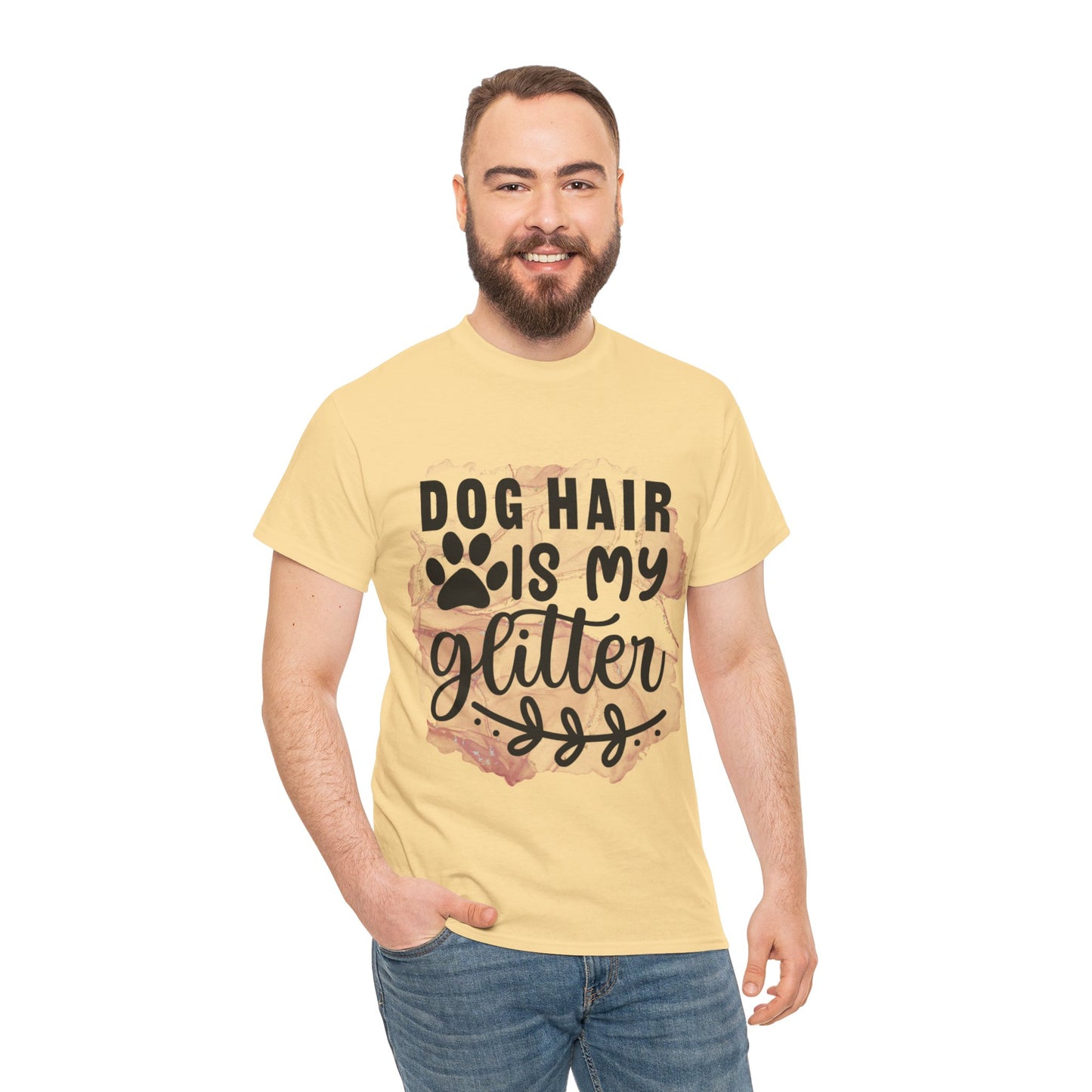 Dog Hair Is My Glitter Unisex Heavy Cotton Tee