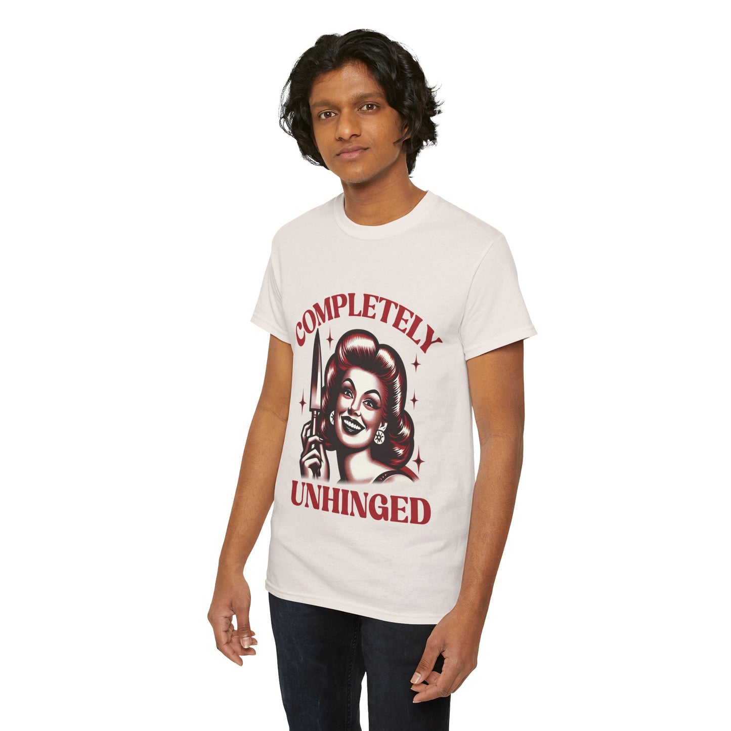 Completely Unhinged Unisex Heavy Cotton Tee