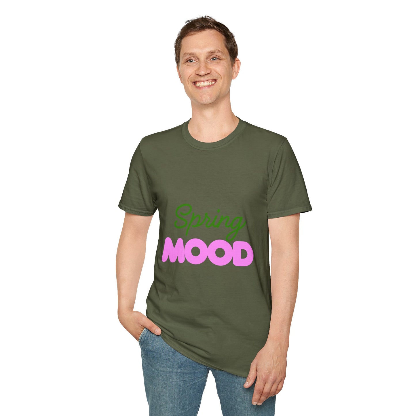 Spring Mood Unisex Softstyle T-Shirt - Casual Graphic Tee for Springtime Celebrations