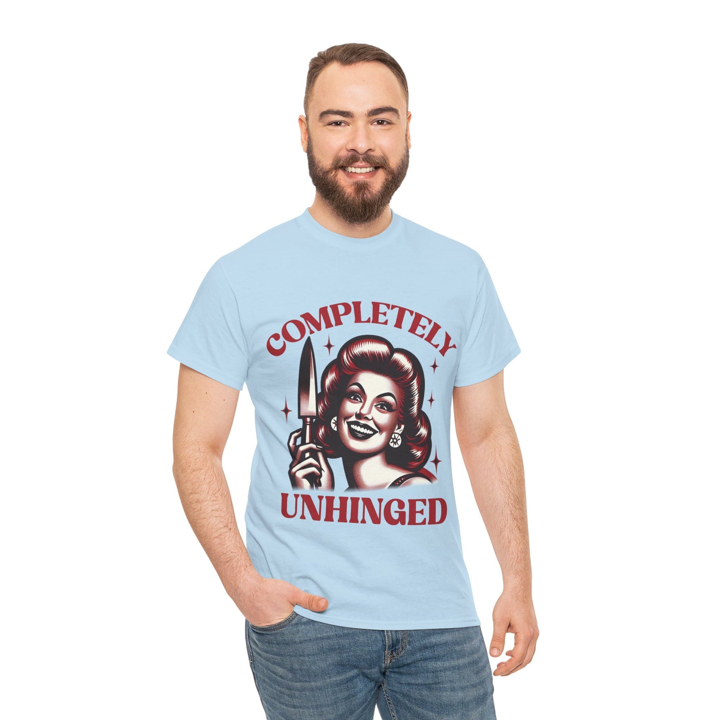 Completely Unhinged Unisex Heavy Cotton Tee