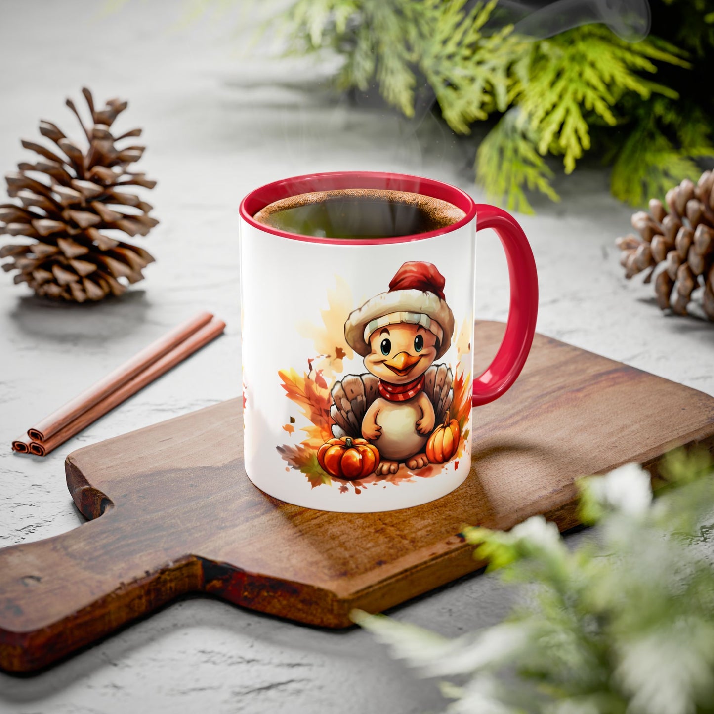 Autumn Duck Colorful Mugs, 11oz