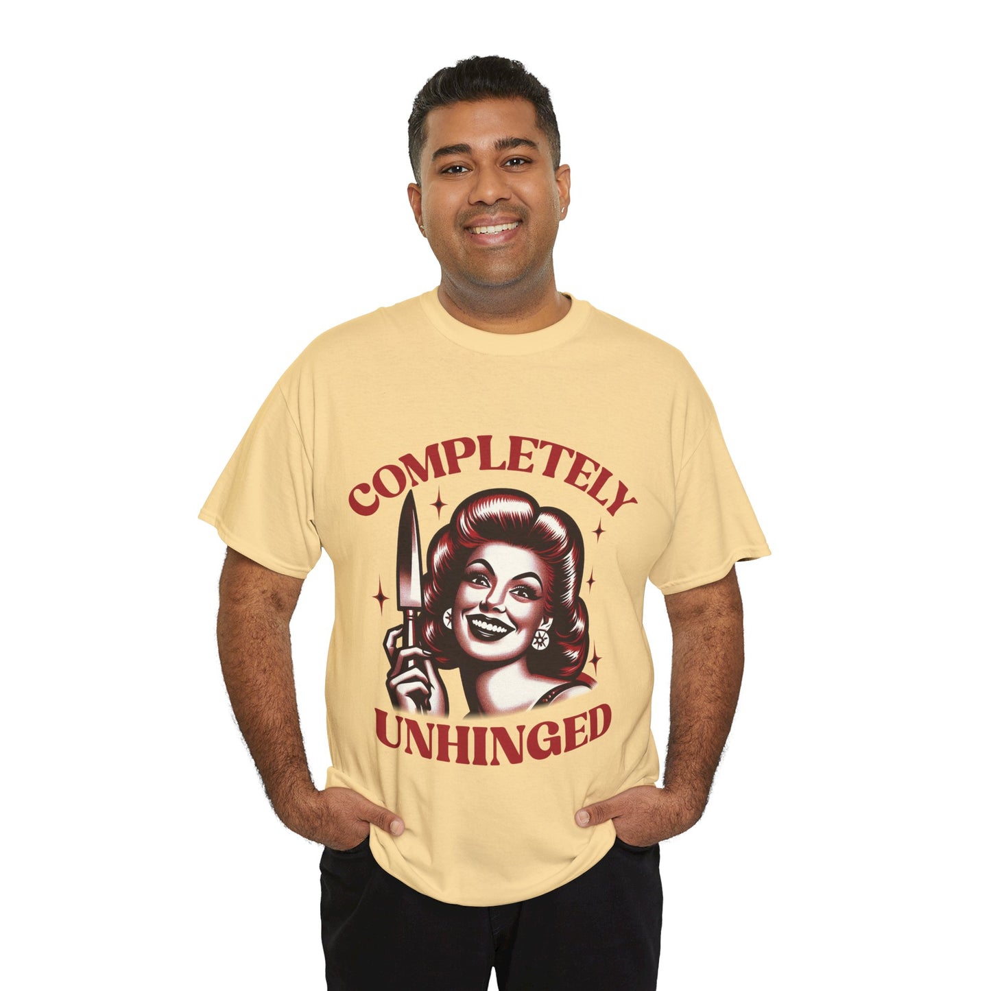 Completely Unhinged Unisex Heavy Cotton Tee