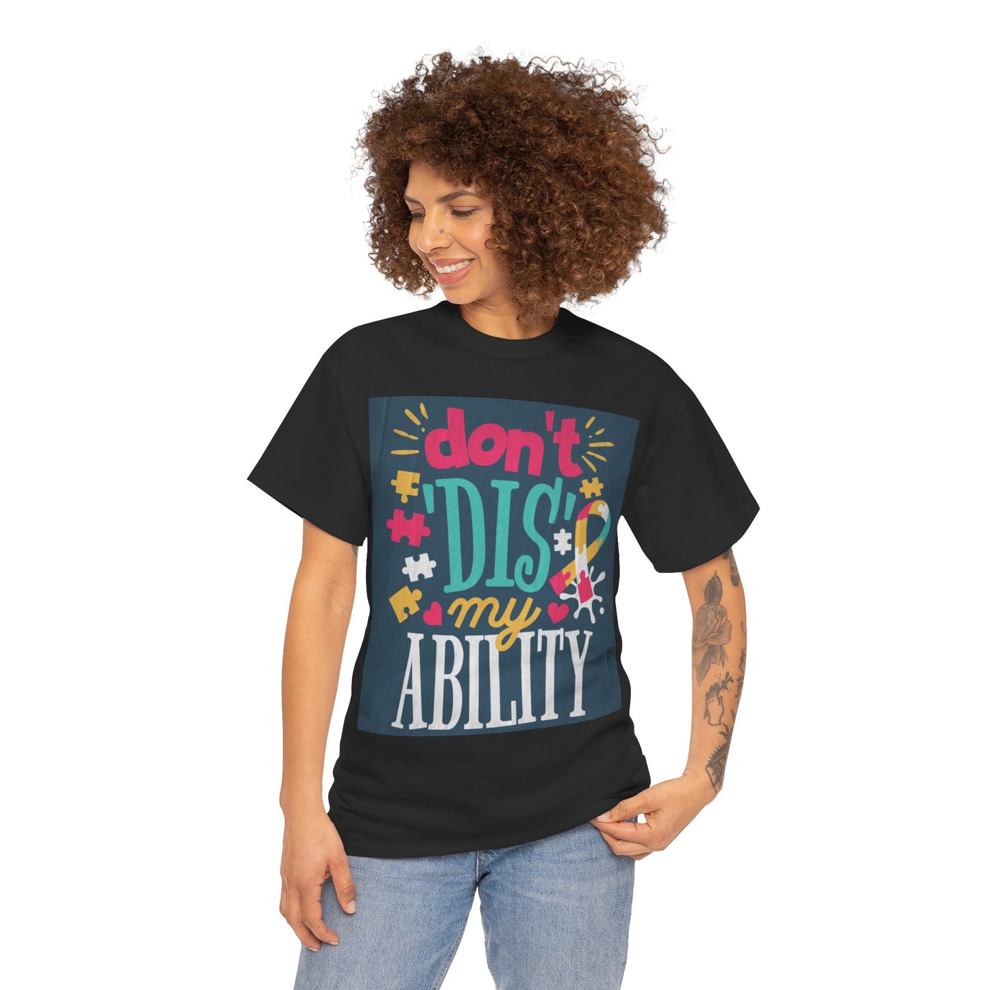 Don't Dis My Ability Unisex Heavy Cotton Tee