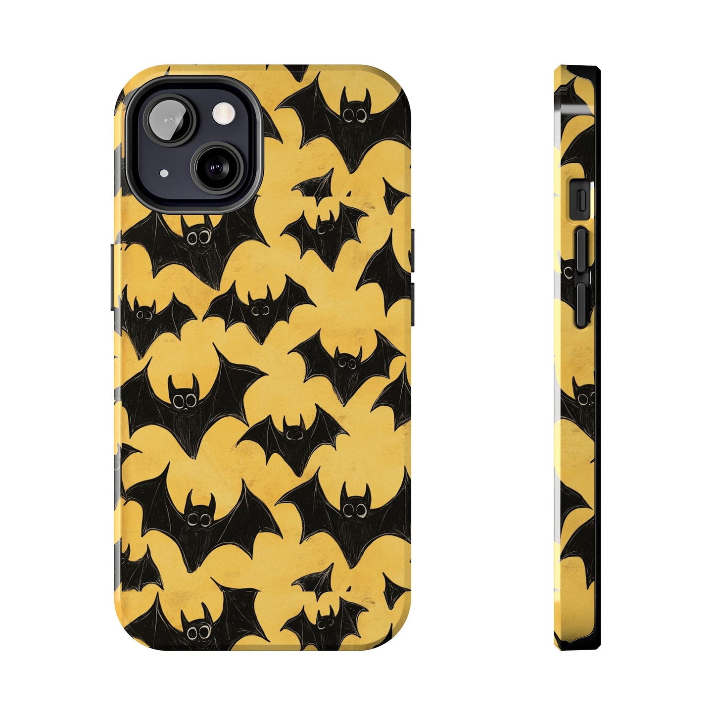 Halloween Yellow Bats Tough Phone Cases