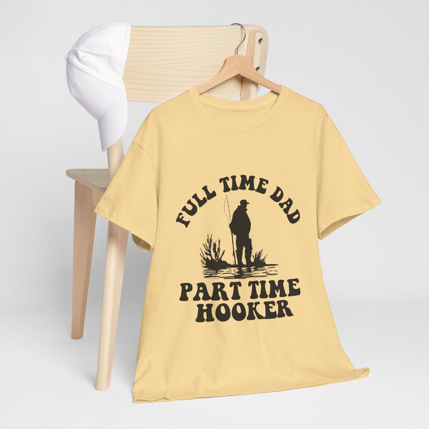 Full Time Dad Unisex Heavy Cotton Tee