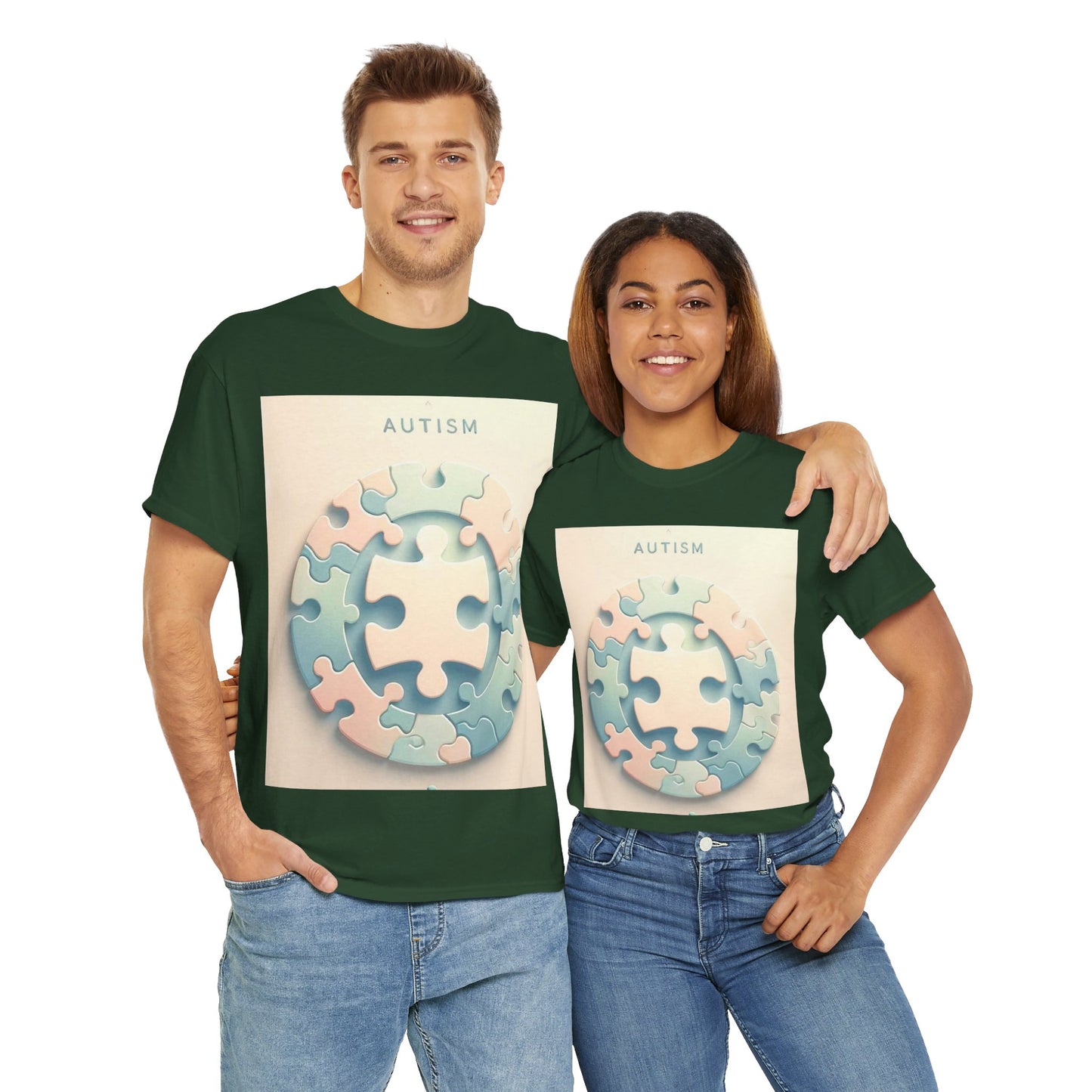 Autism Circle Unisex Heavy Cotton Tee
