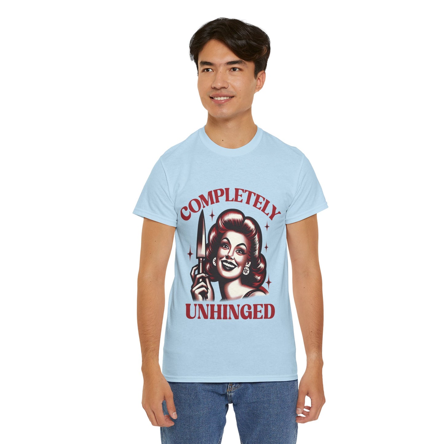 Completely Unhinged Unisex Heavy Cotton Tee