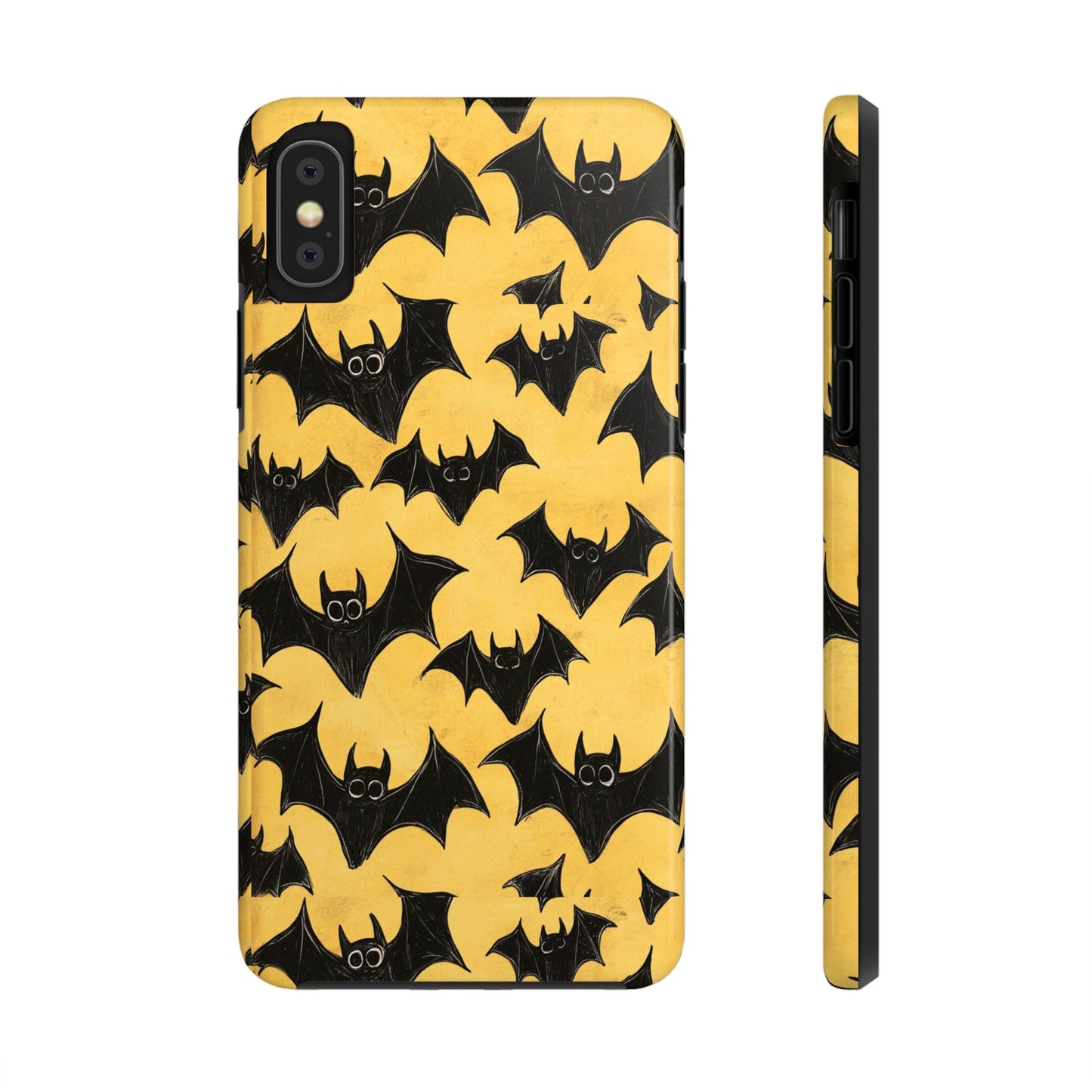 Halloween Yellow Bats Tough Phone Cases
