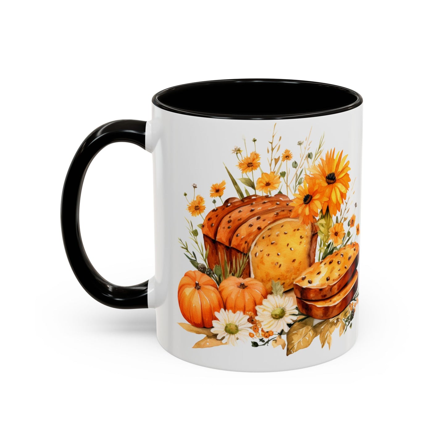 Pumpkin Bread Colorful Mugs, 11oz