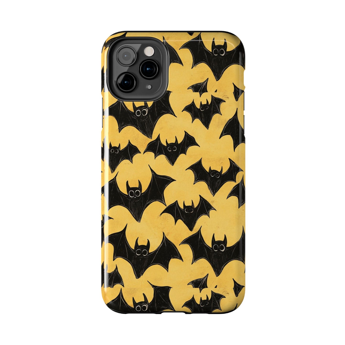 Halloween Yellow Bats Tough Phone Cases