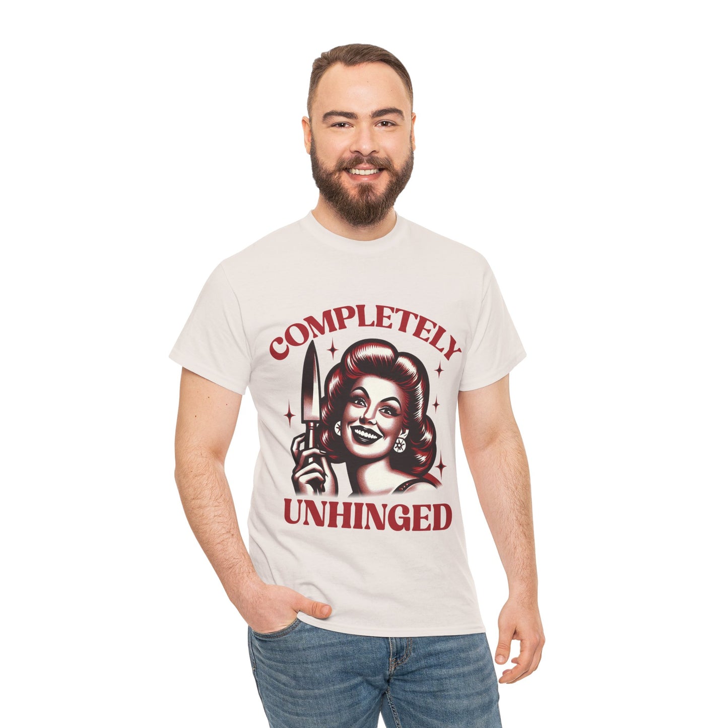 Completely Unhinged Unisex Heavy Cotton Tee