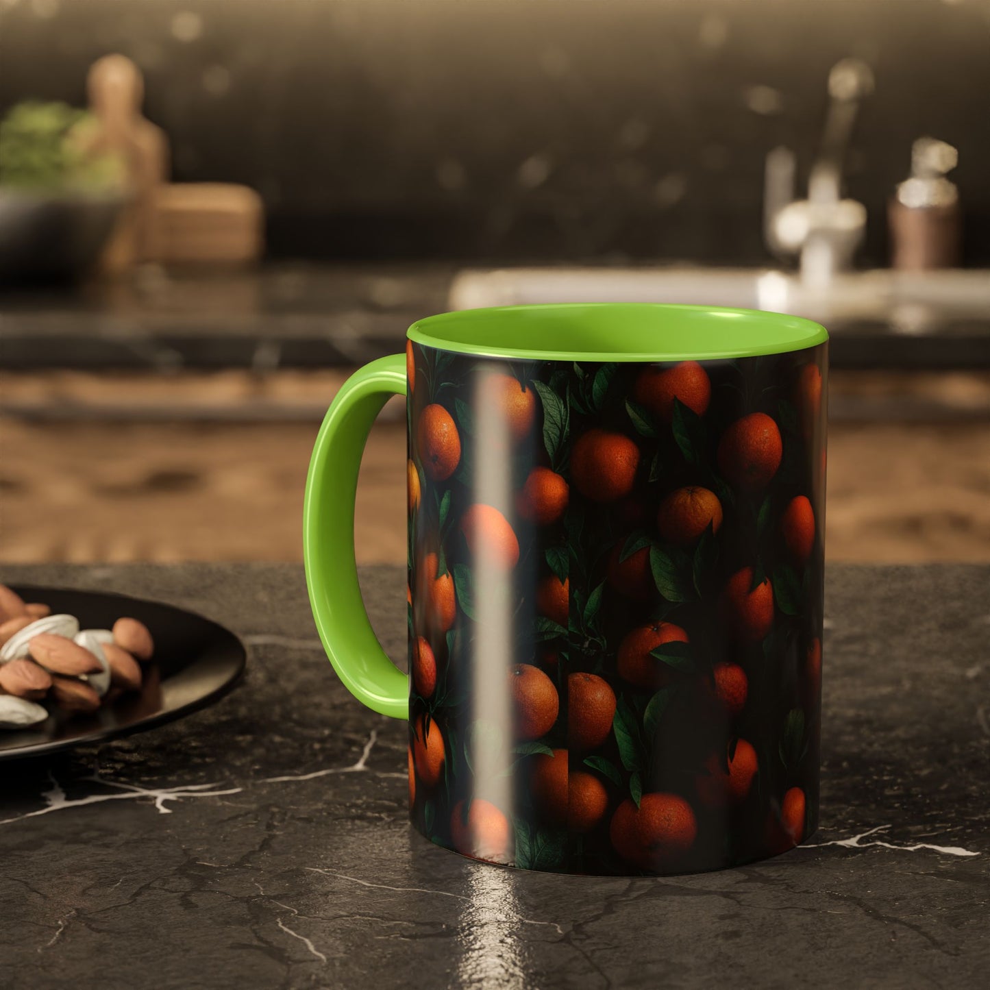 Orange Vine Colorful Mugs (11oz, 15oz)