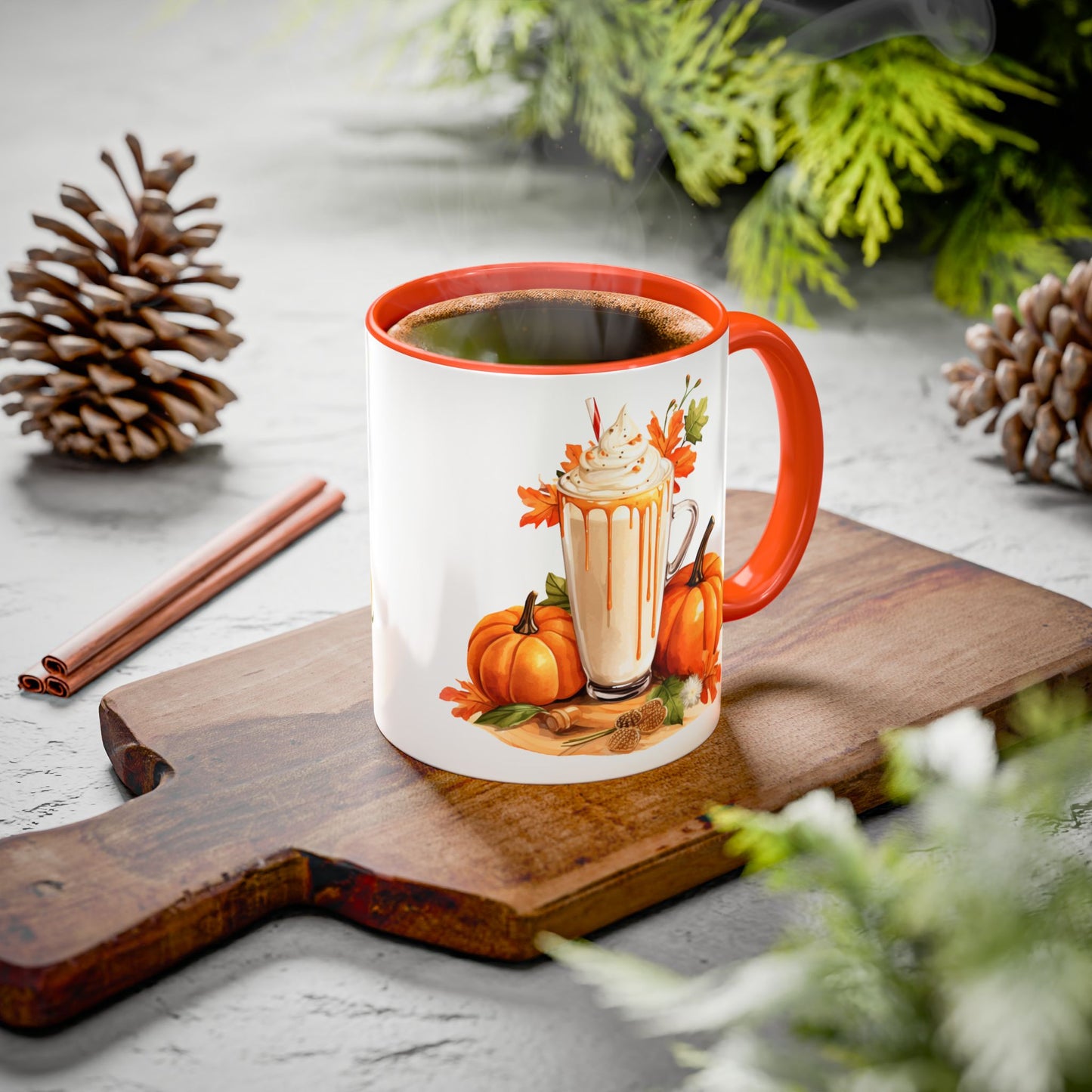 Pumpkin Spice Colorful Mugs, 11oz