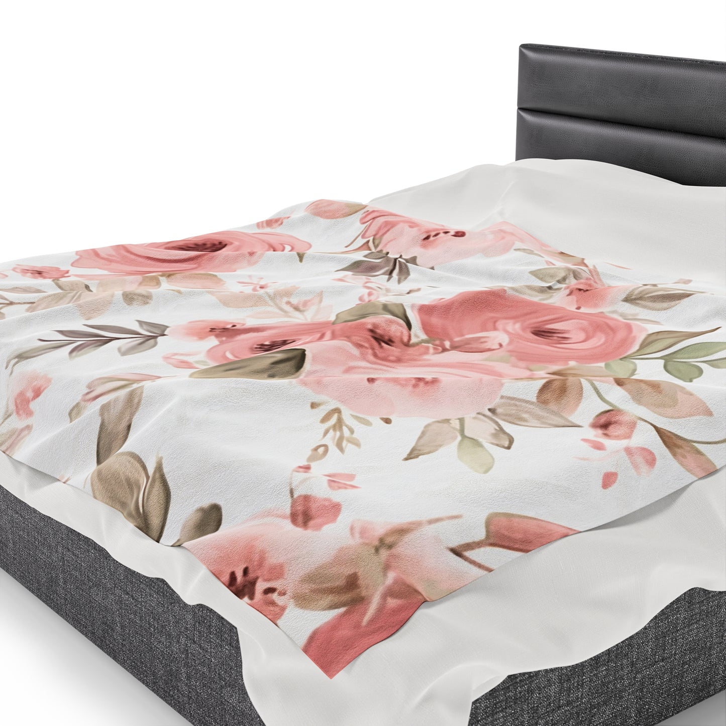 Luxury Dusty Rose Velveteen Blanket – Ultra-Soft, Customizable, Cozy for Home or Gifts