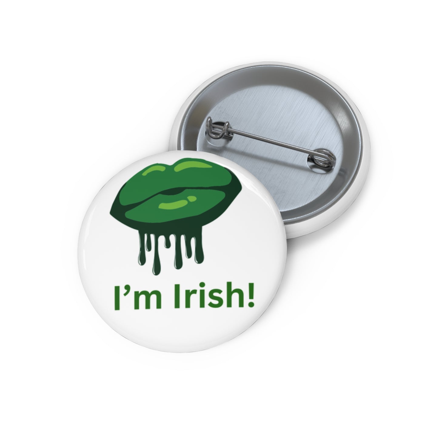 Irish Kiss Pin Buttons - Celebrate St. Patrick's Day