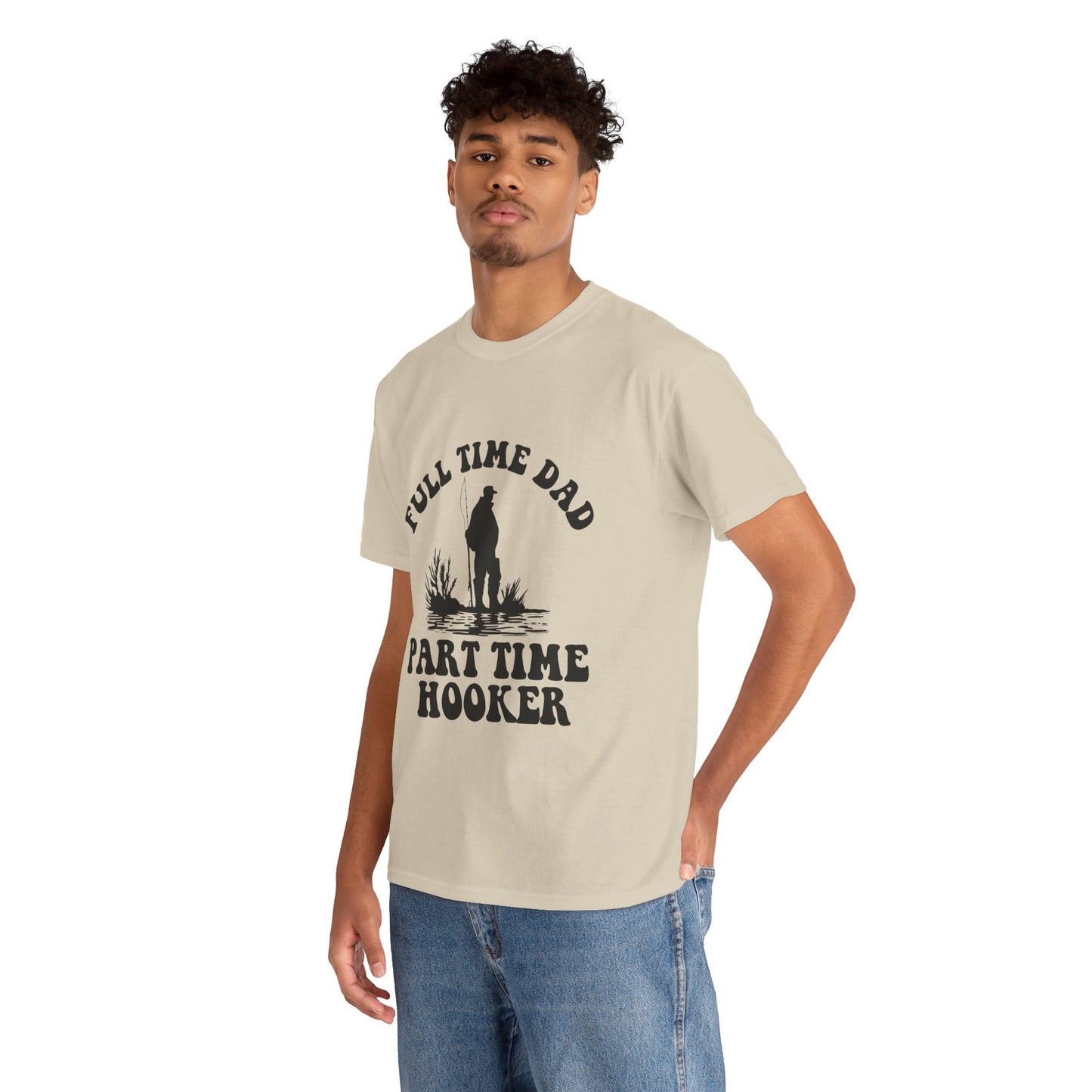 Full Time Dad Unisex Heavy Cotton Tee