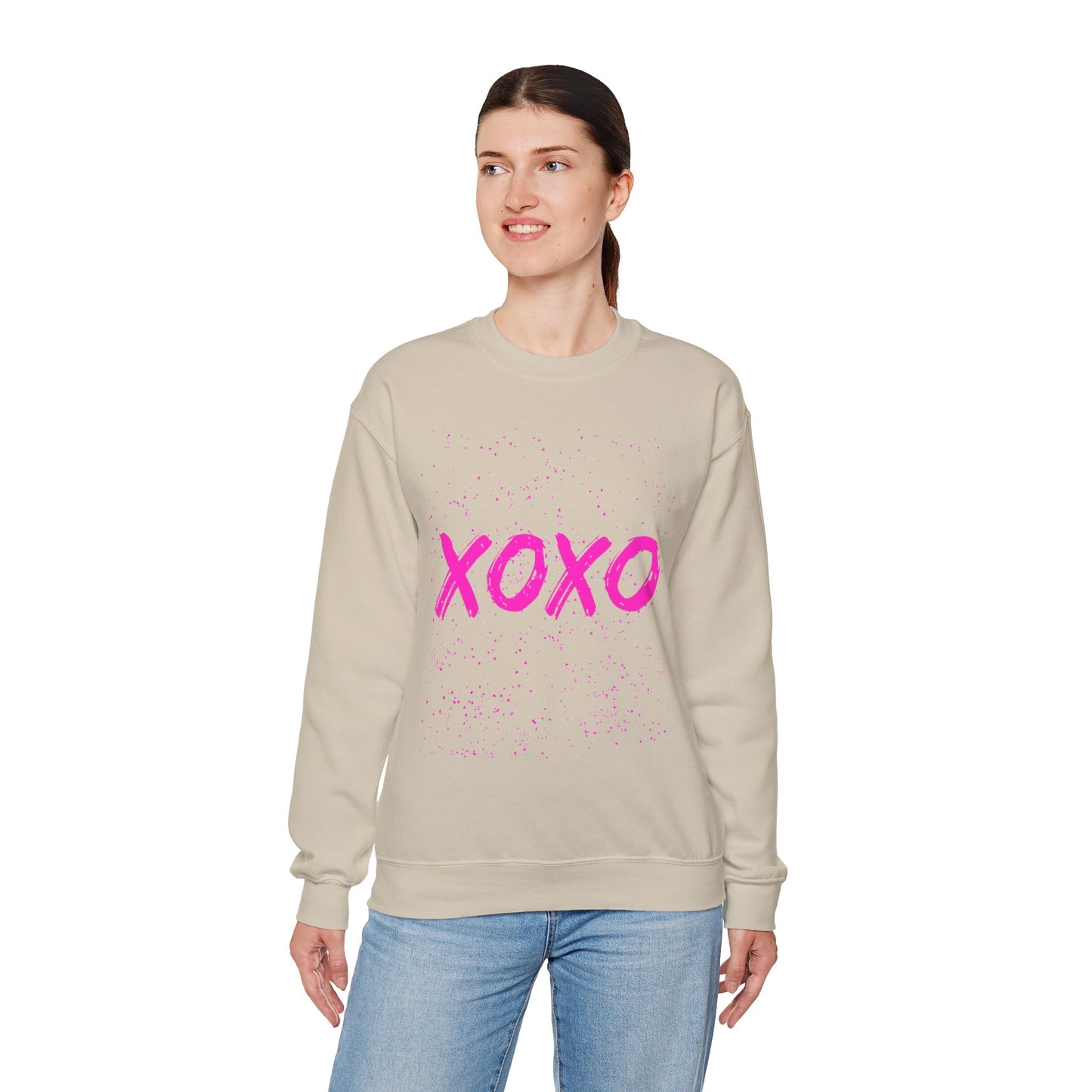 XOXO Glitter Unisex Heavy Blend™ Crewneck Sweatshirt
