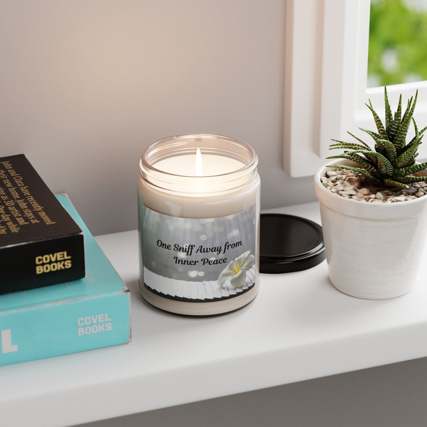 One Sniff Away From Inner Peace Scented Soy Candle, 9oz