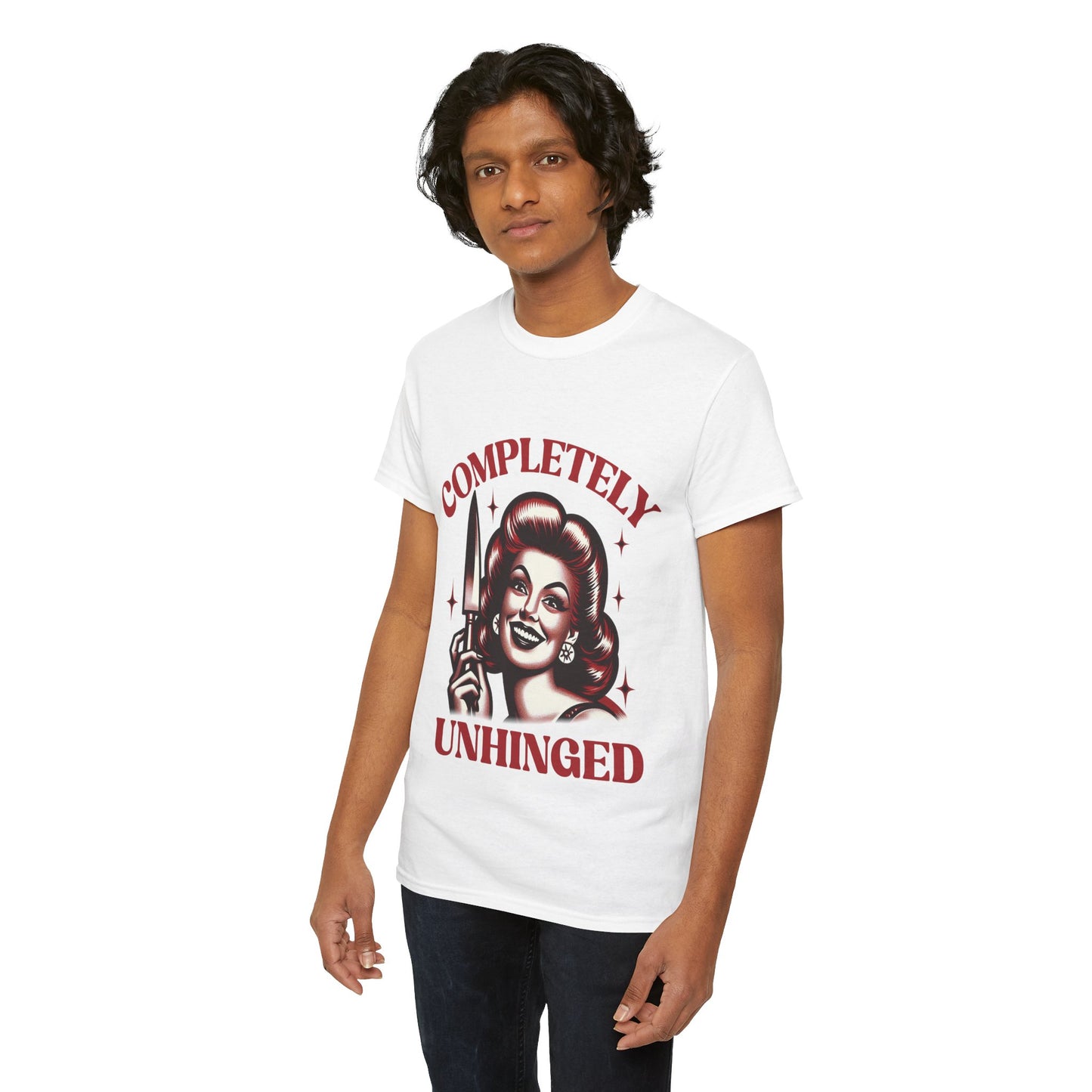 Completely Unhinged Unisex Heavy Cotton Tee