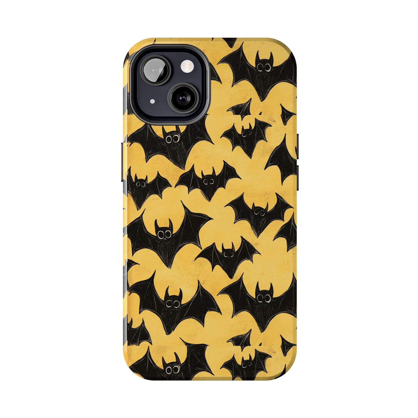 Halloween Yellow Bats Tough Phone Cases