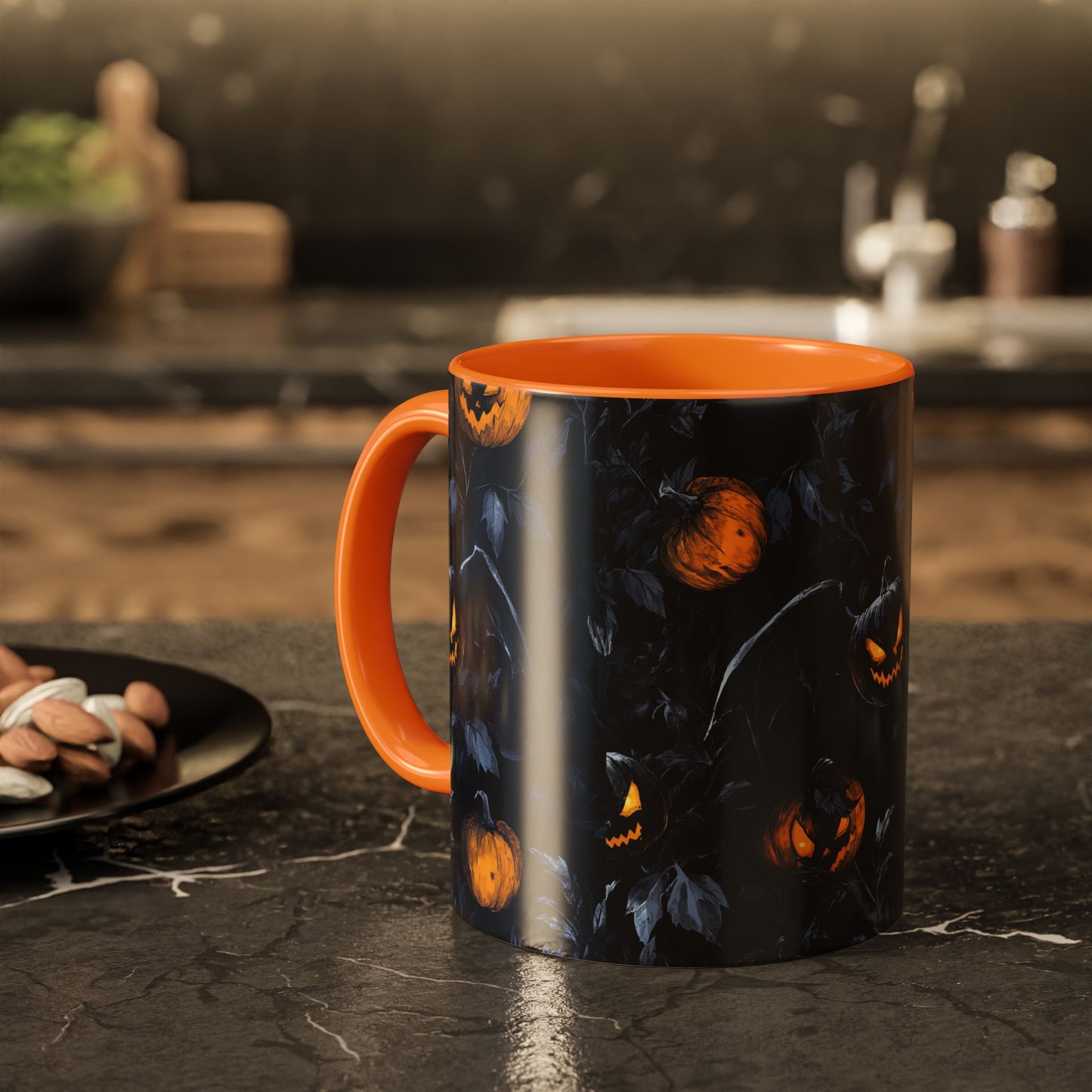 Scary Nights Halloween Colorful Mugs, 11oz