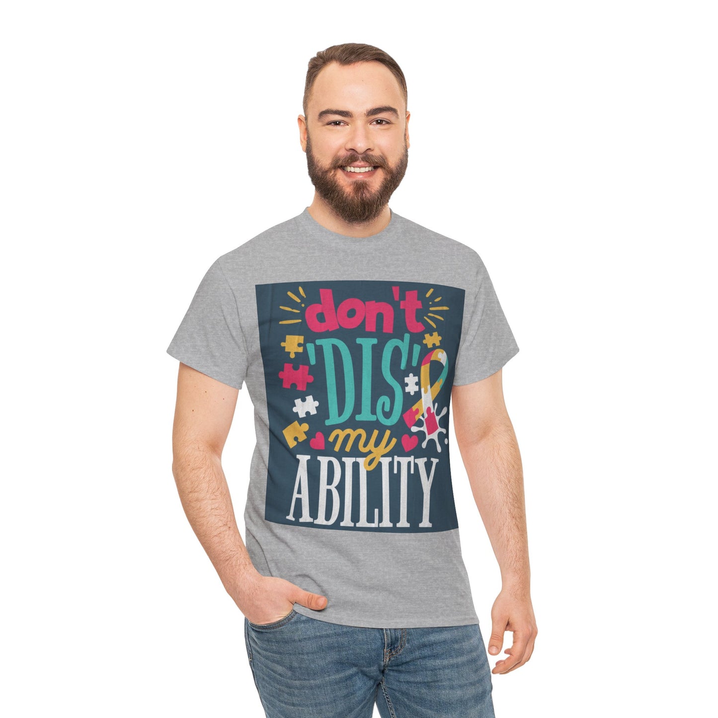 Don't Dis My Ability Unisex Heavy Cotton Tee