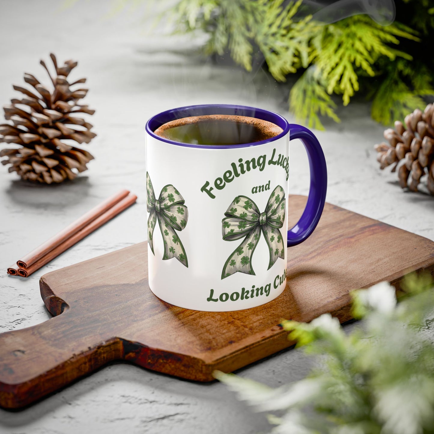 Feeling Lucky Cute St. Patrick's Day Mug - 11oz & 15oz Ceramic Coffee Cup