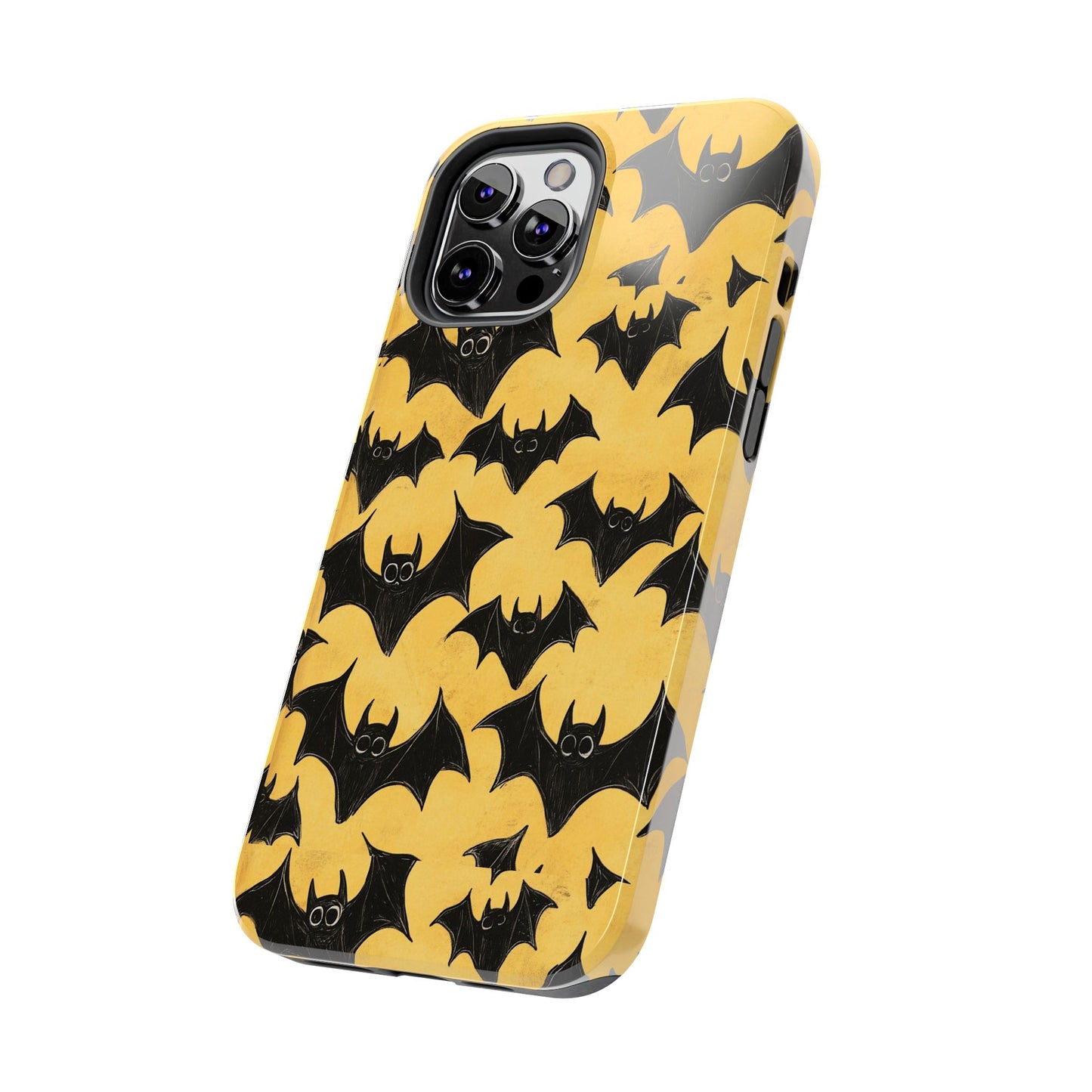 Halloween Yellow Bats Tough Phone Cases