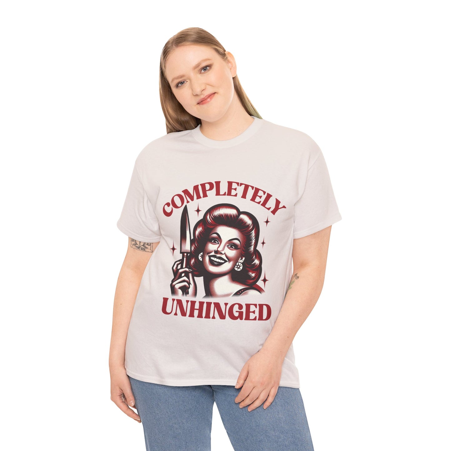 Completely Unhinged Unisex Heavy Cotton Tee
