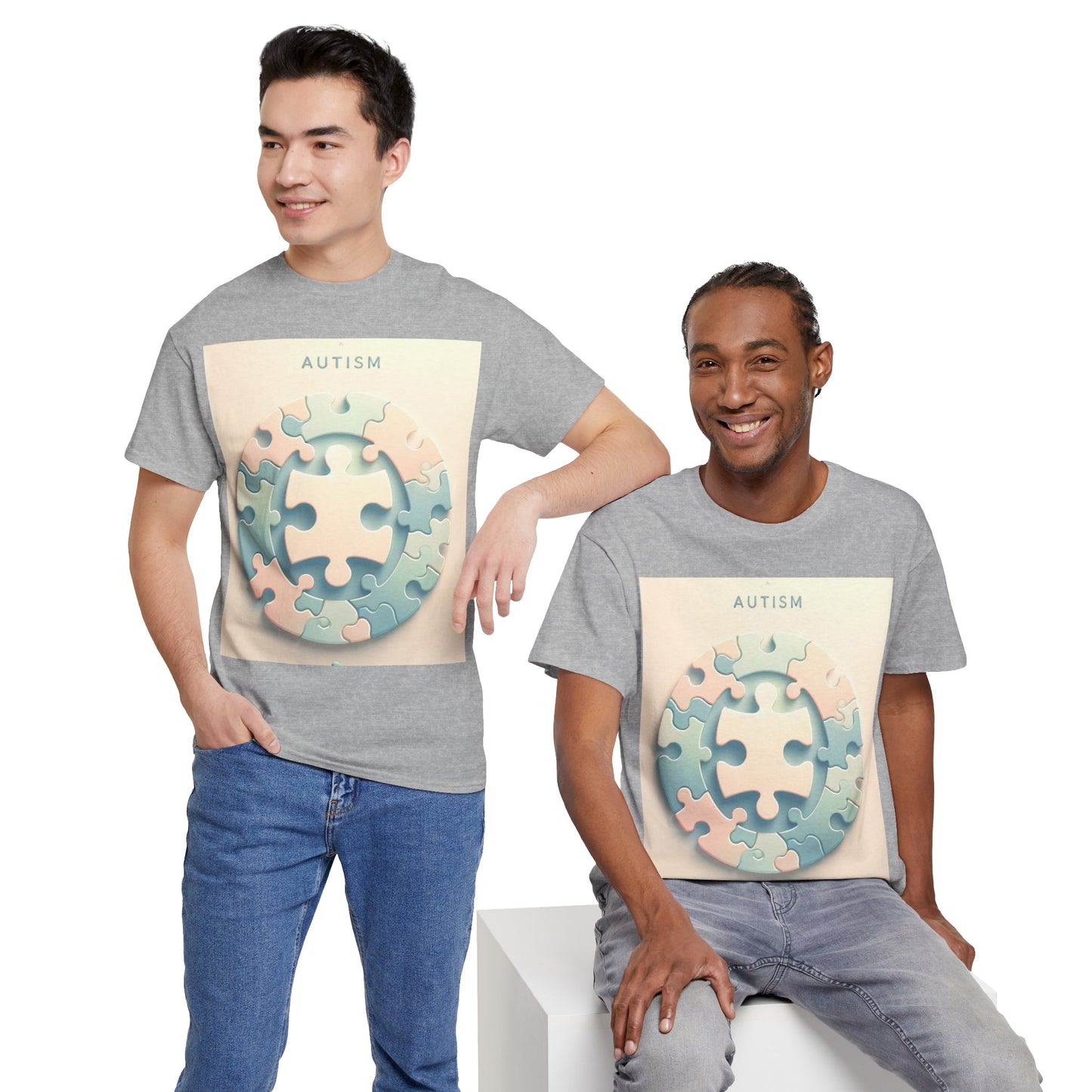 Autism Circle Unisex Heavy Cotton Tee