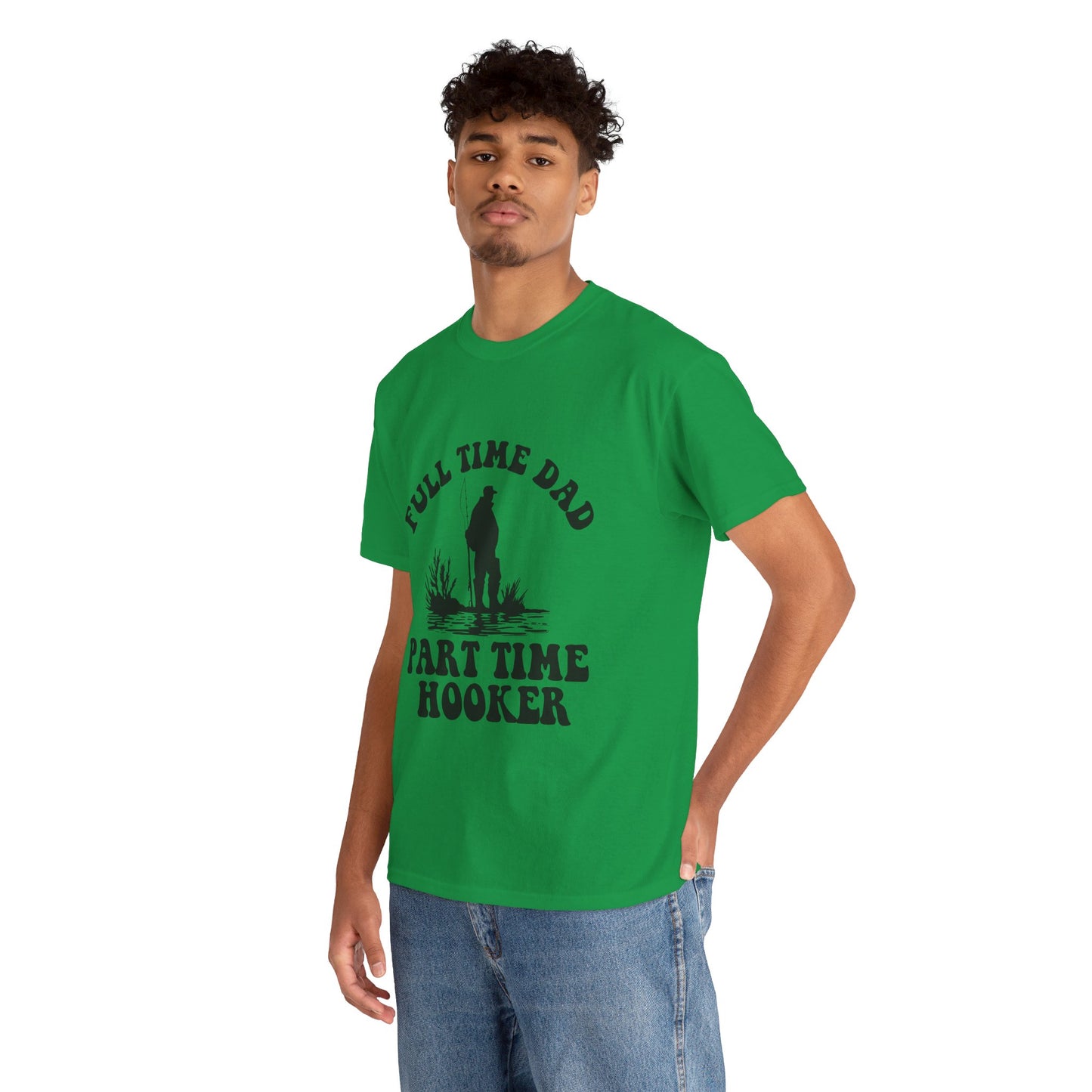 Full Time Dad Unisex Heavy Cotton Tee