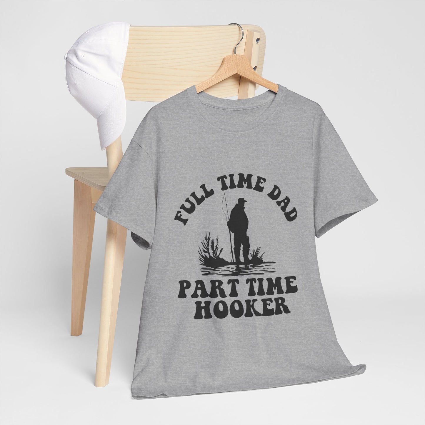 Full Time Dad Unisex Heavy Cotton Tee