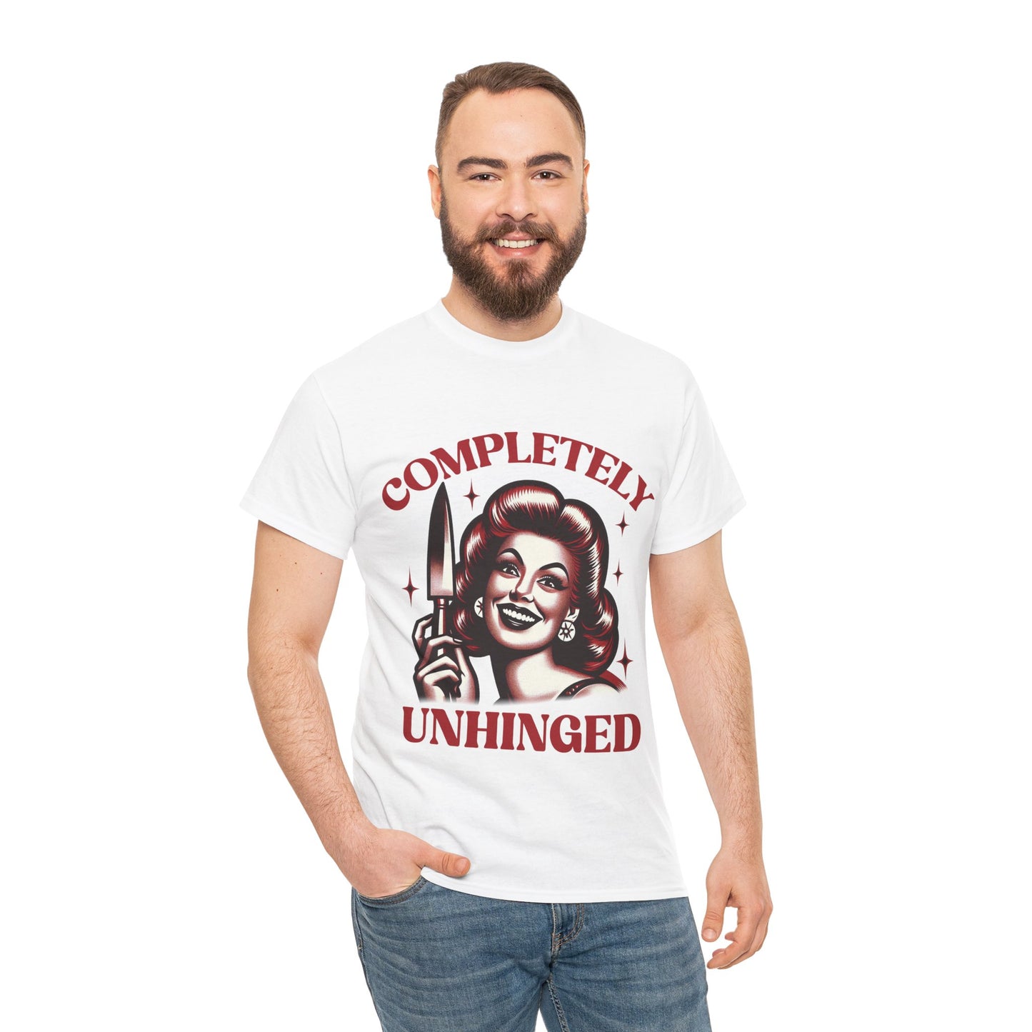 Completely Unhinged Unisex Heavy Cotton Tee