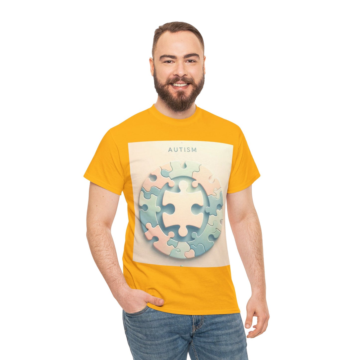 Autism Circle Unisex Heavy Cotton Tee