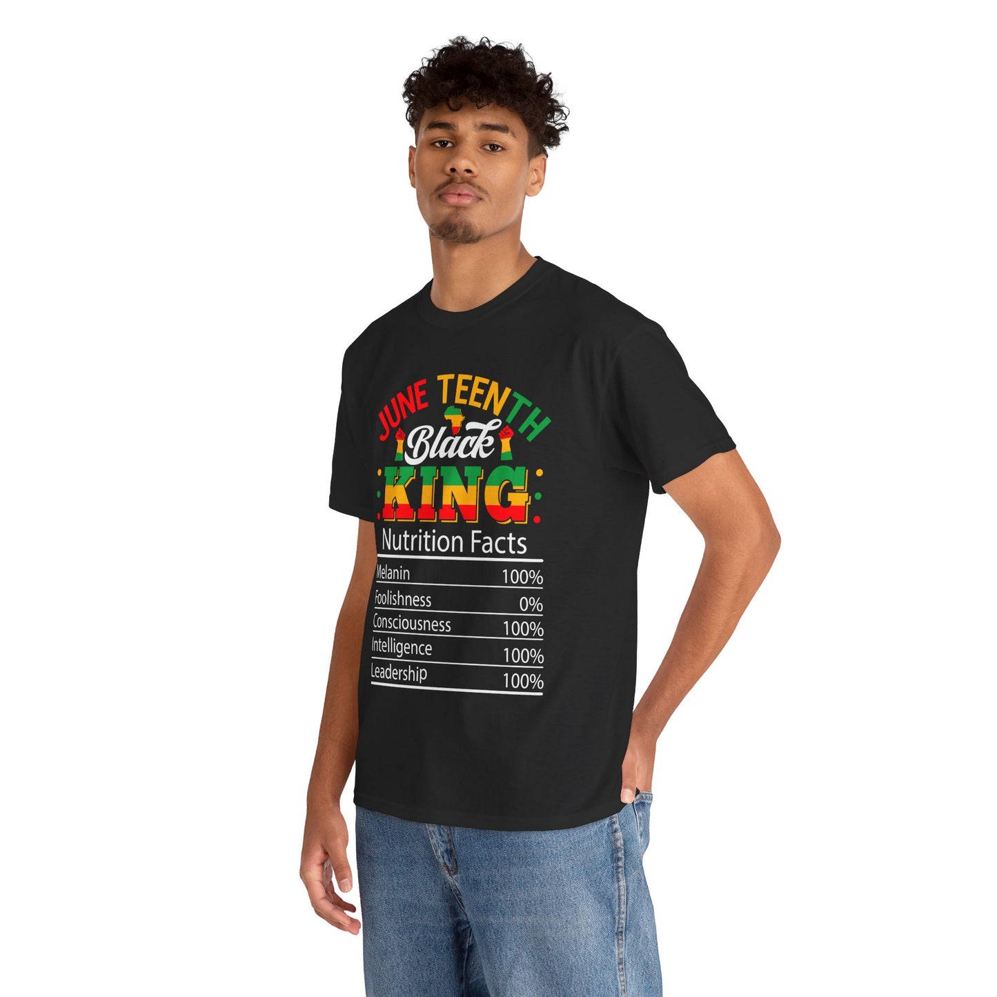 Juneteenth Black King Unisex Heavy Cotton Tee