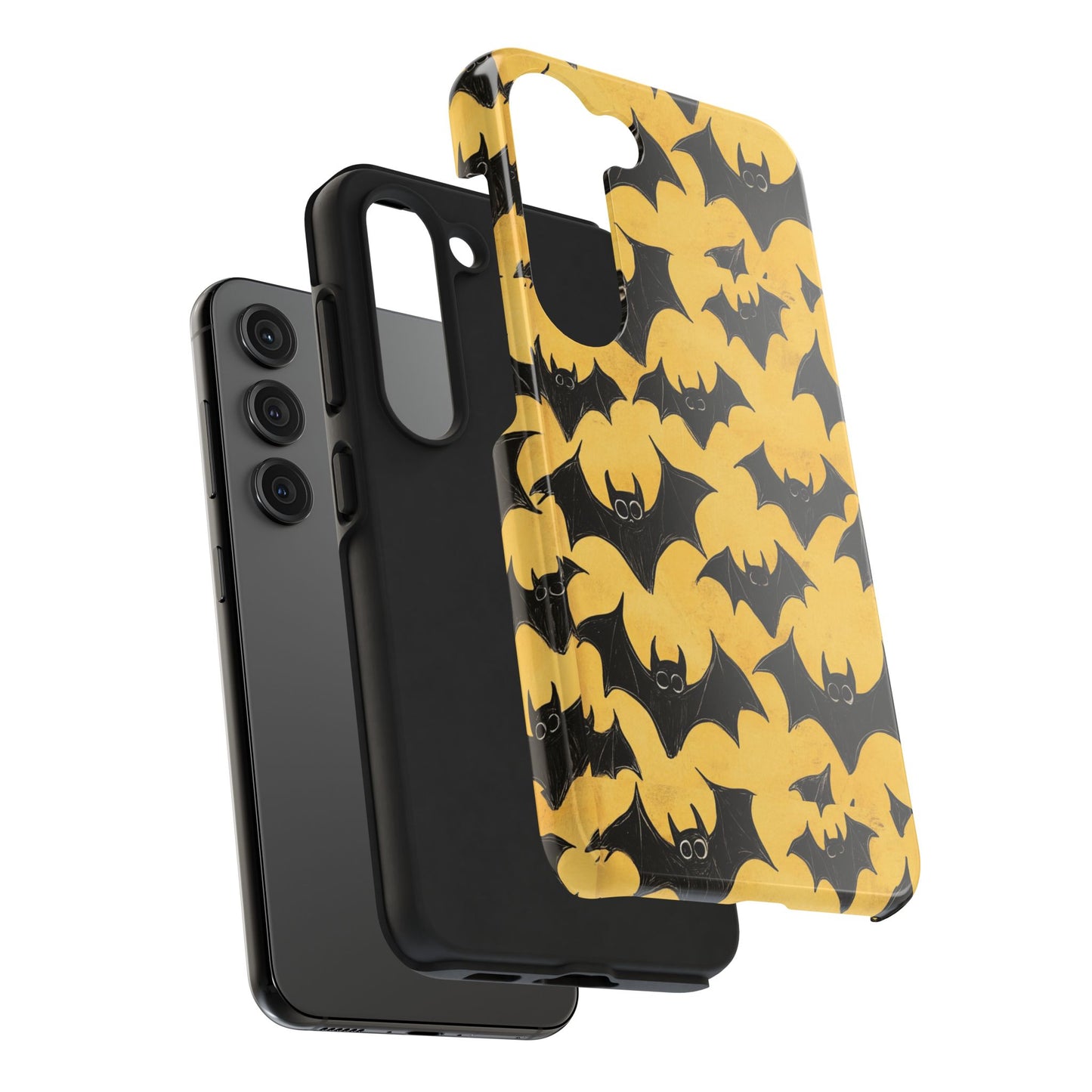 Halloween Yellow Bats Tough Phone Cases