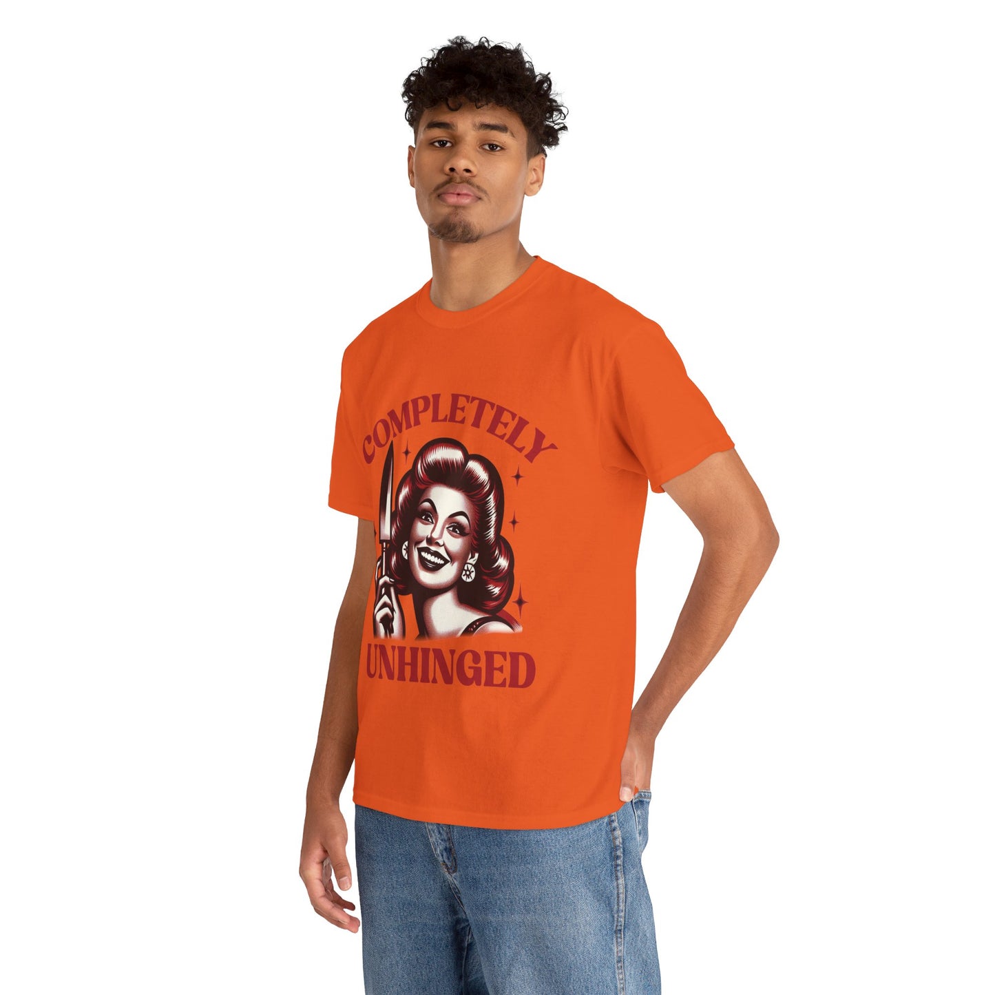 Completely Unhinged Unisex Heavy Cotton Tee