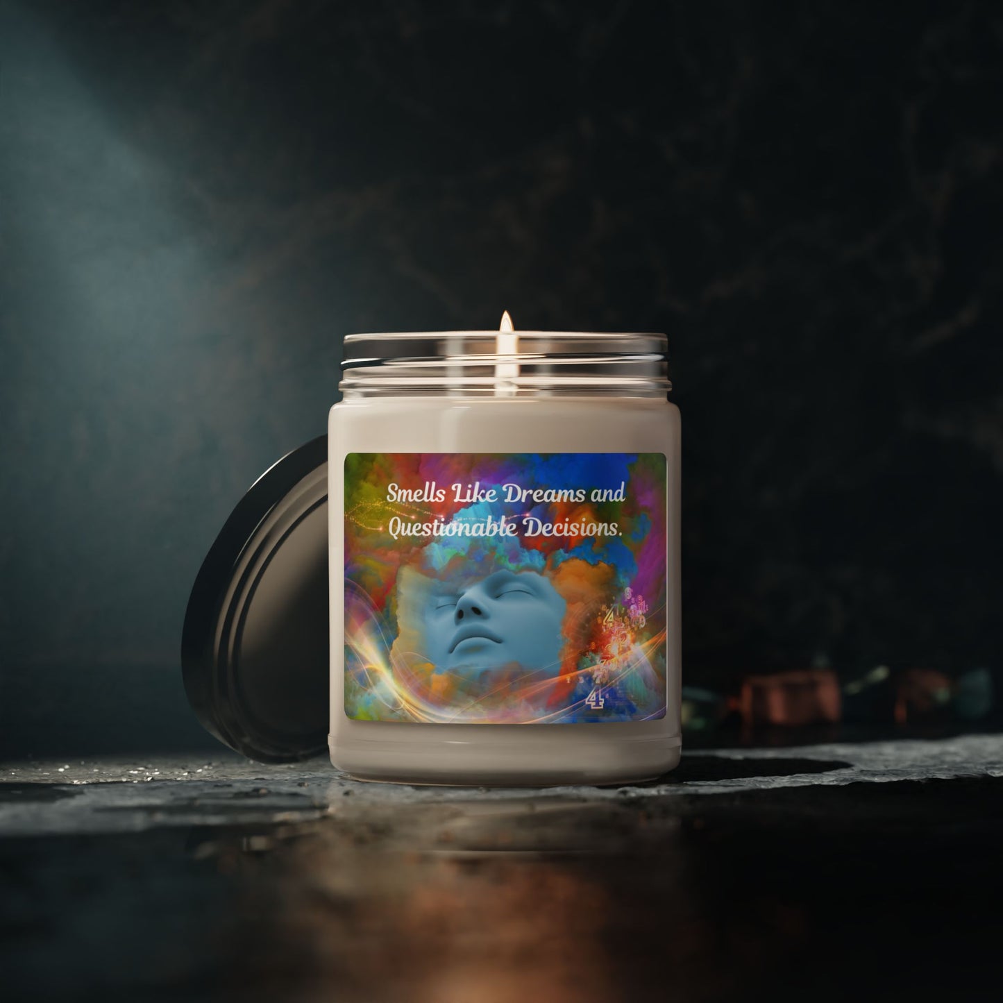 Smells Like Dreams and Questionable Decisions Scented Soy Candle, 9oz