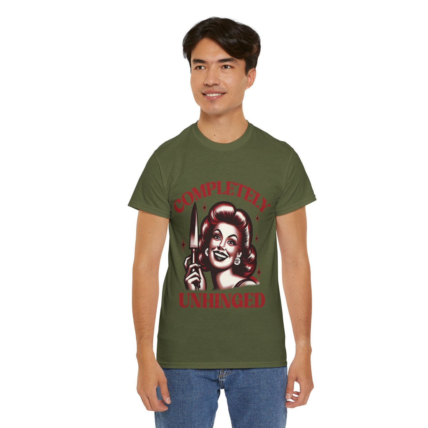 Completely Unhinged Unisex Heavy Cotton Tee